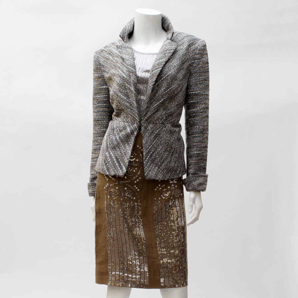 Three-Piece with Jacket, Shirt and "Tory Burch" Skirt