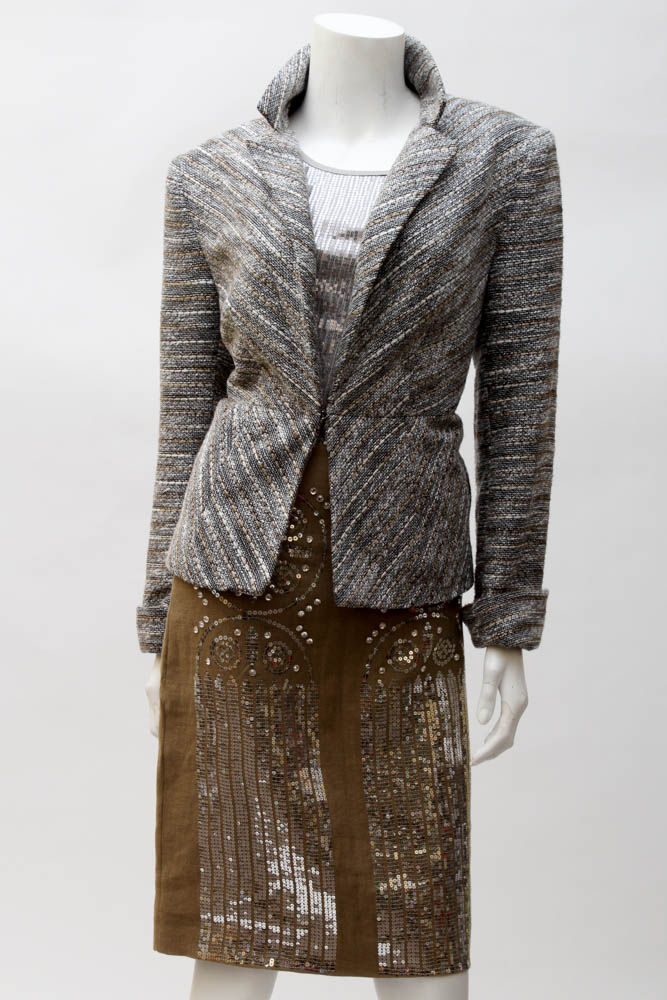 Three-Piece with Jacket, Shirt and "Tory Burch" Skirt