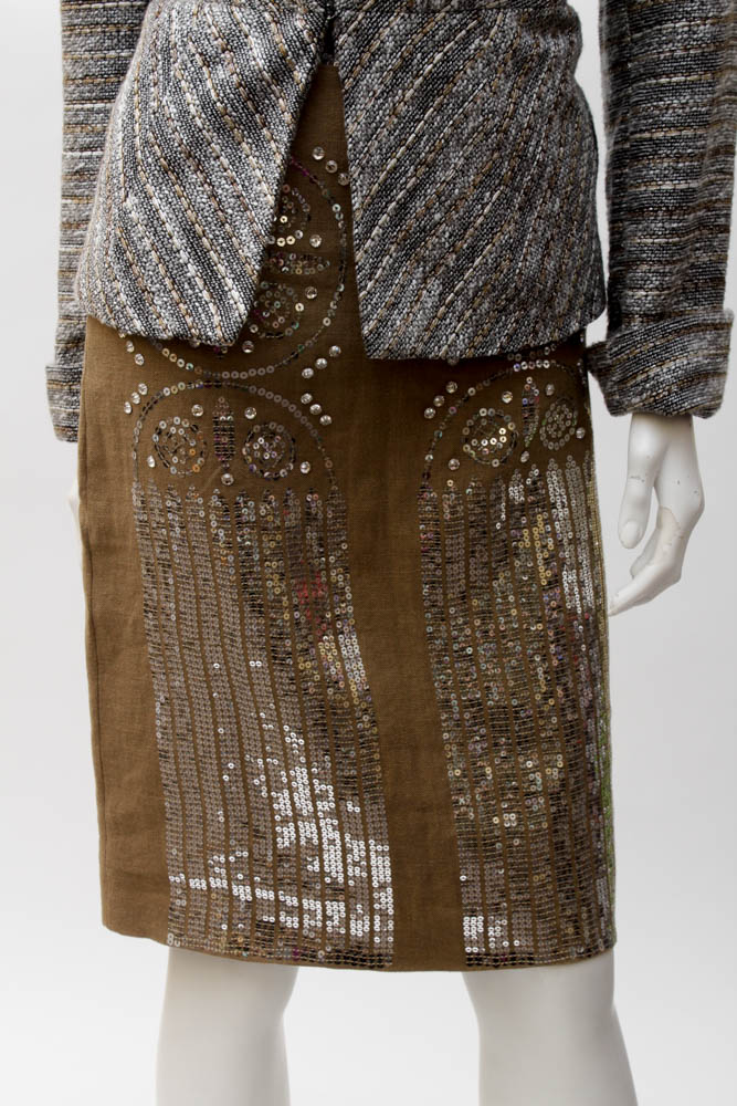 Three-Piece with Jacket, Shirt and "Tory Burch" Skirt