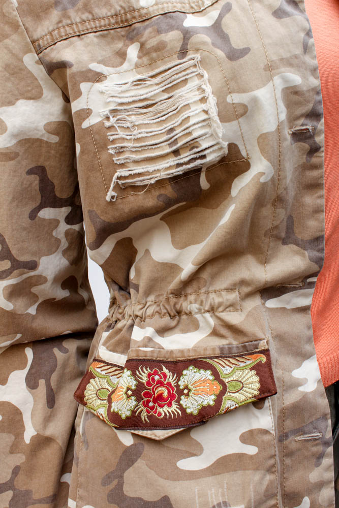 "Pam McMahon" Camouflage Safari Jacket, Shirt, Pants, and Belt