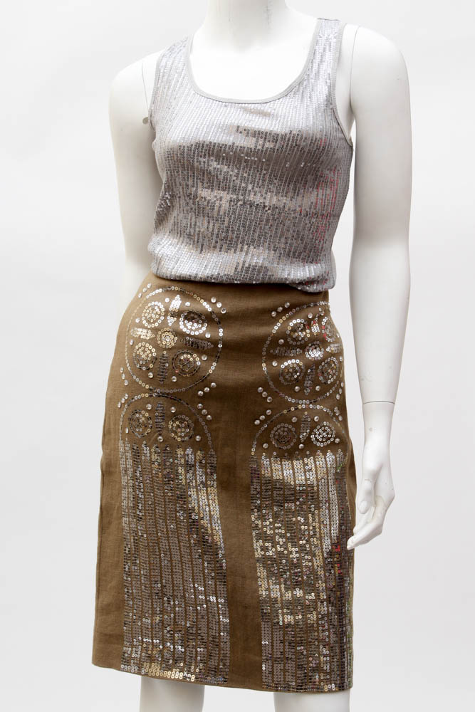 Three-Piece with Jacket, Shirt and "Tory Burch" Skirt