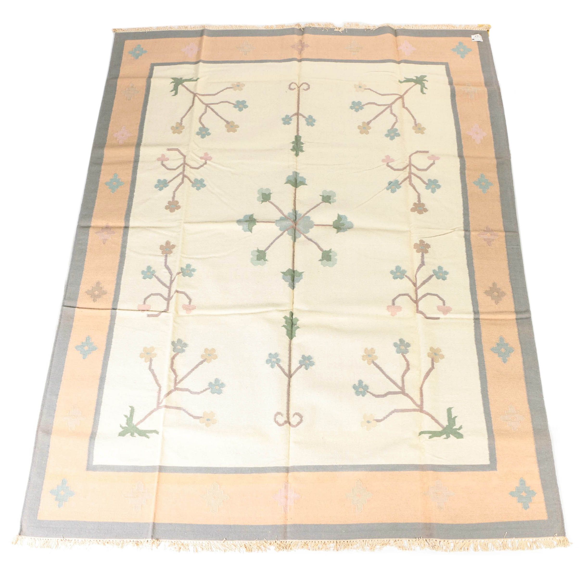 Handwoven Area Dhurrie in Wool