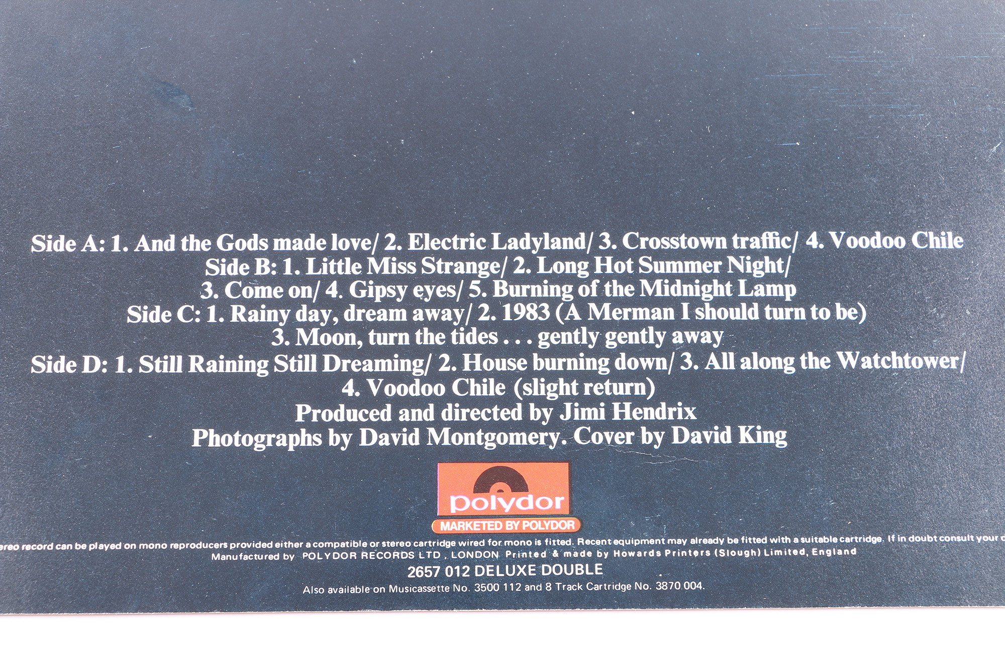 Jimi Hendrix Experience "Electric Ladyland" Original UK Pressing LP