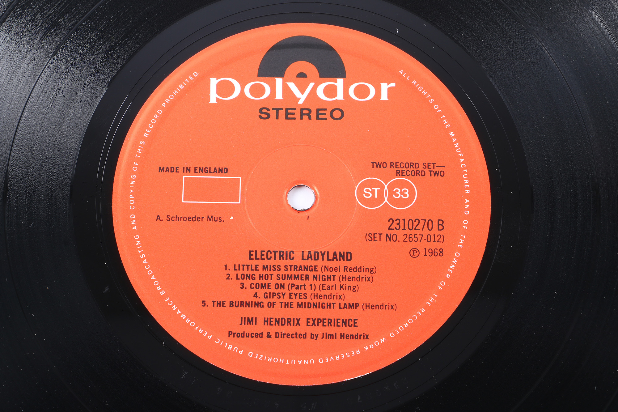 Jimi Hendrix Experience "Electric Ladyland" Original UK Pressing LP