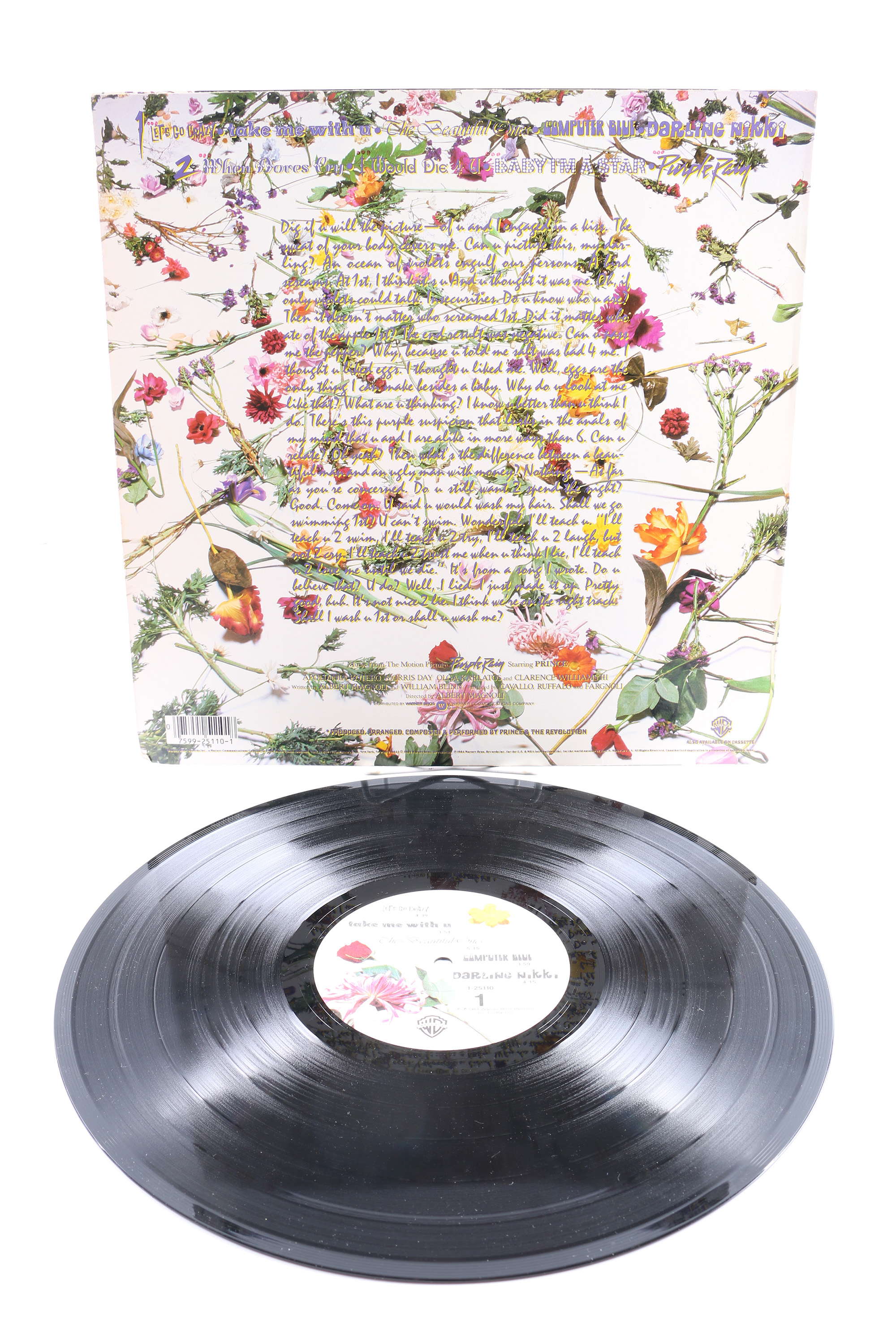 Prince "Purple Rain" LP with Poster and Related 12" Singles