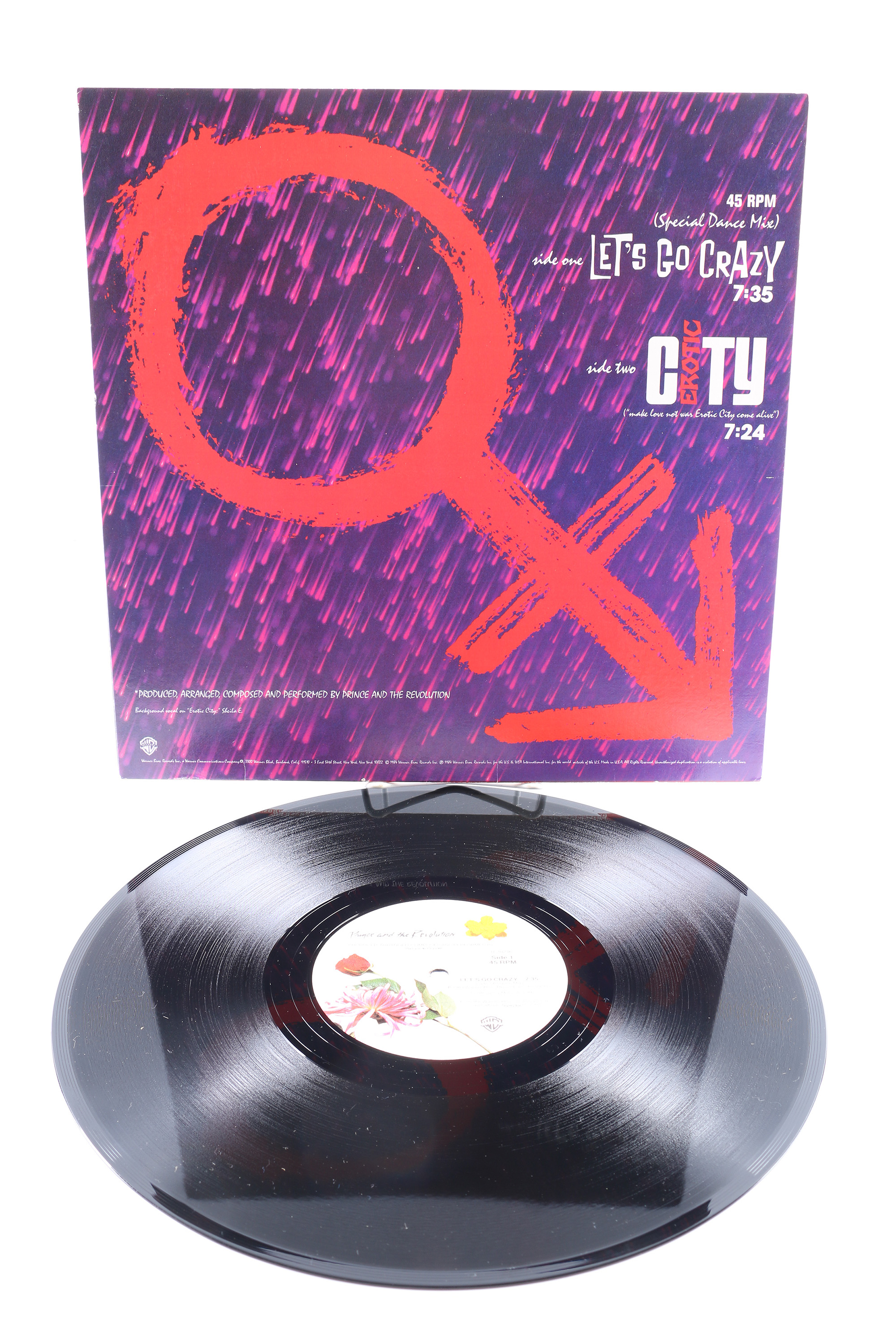 Prince "Purple Rain" LP with Poster and Related 12" Singles