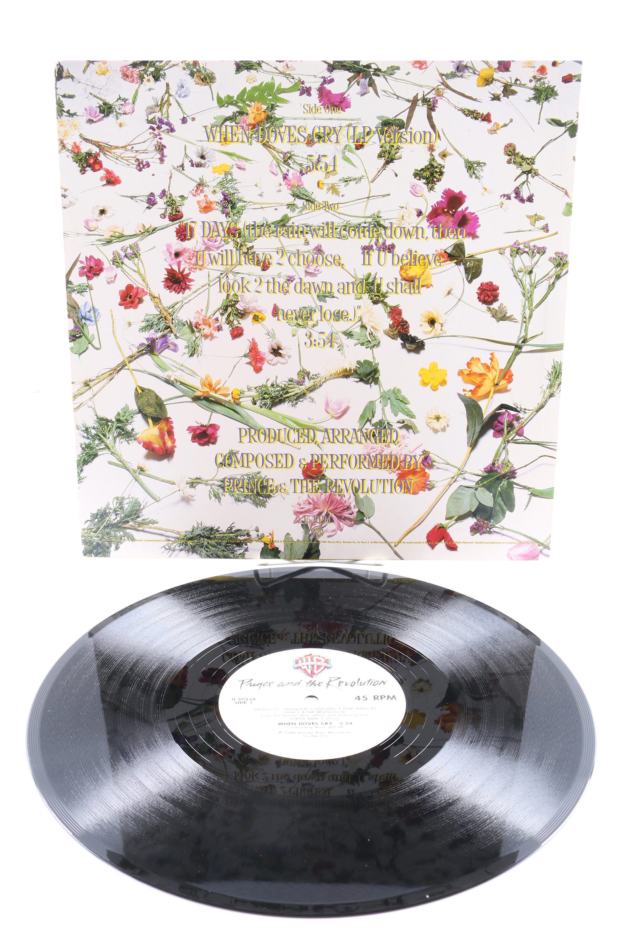 Prince "Purple Rain" LP with Poster and Related 12" Singles