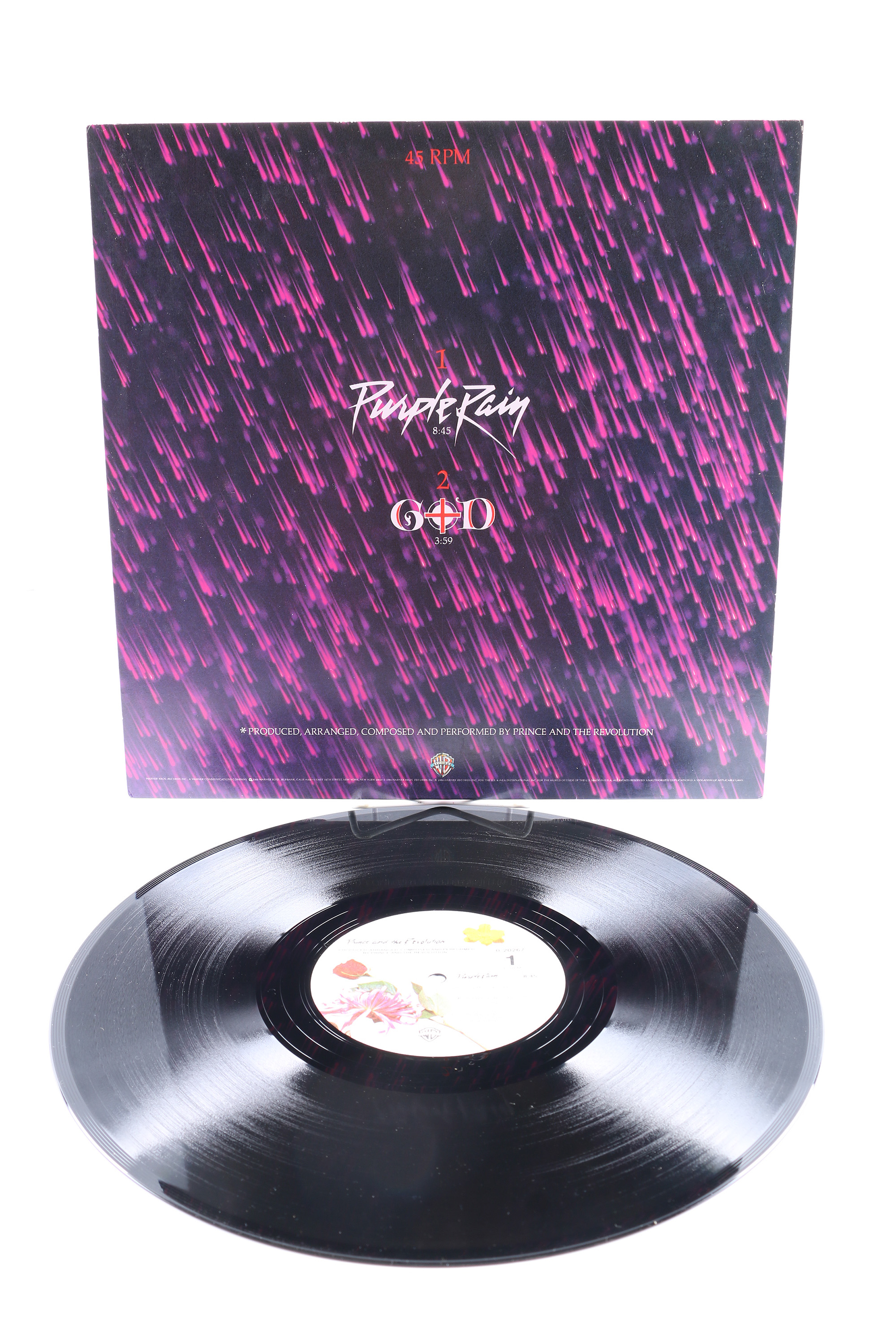 Prince "Purple Rain" LP with Poster and Related 12" Singles