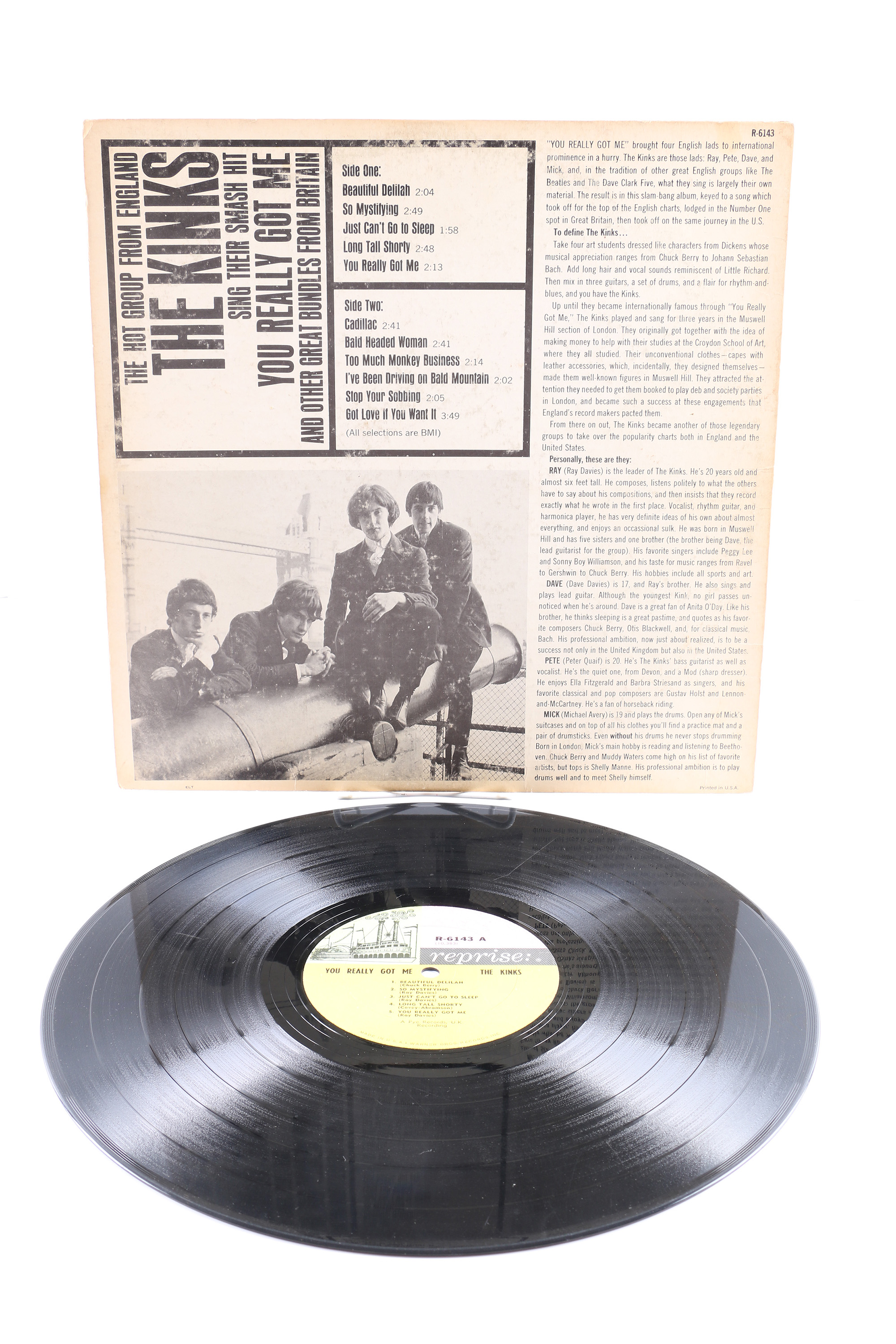 The Kinks LPs Including "You Really Got Me" Original Mono Pressing