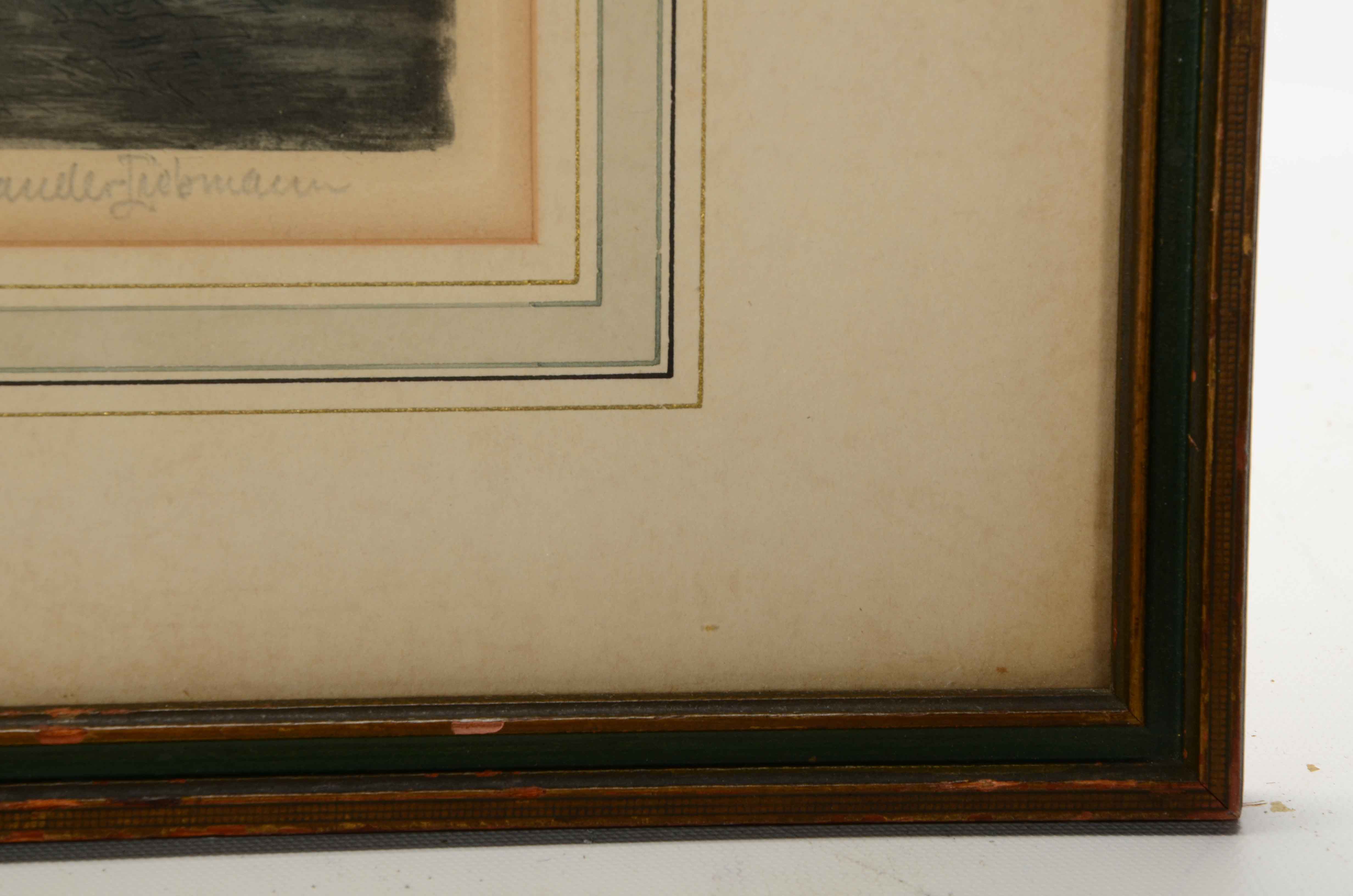 Alexander Liebmann Limited Edition Aquatint Etching of German Town