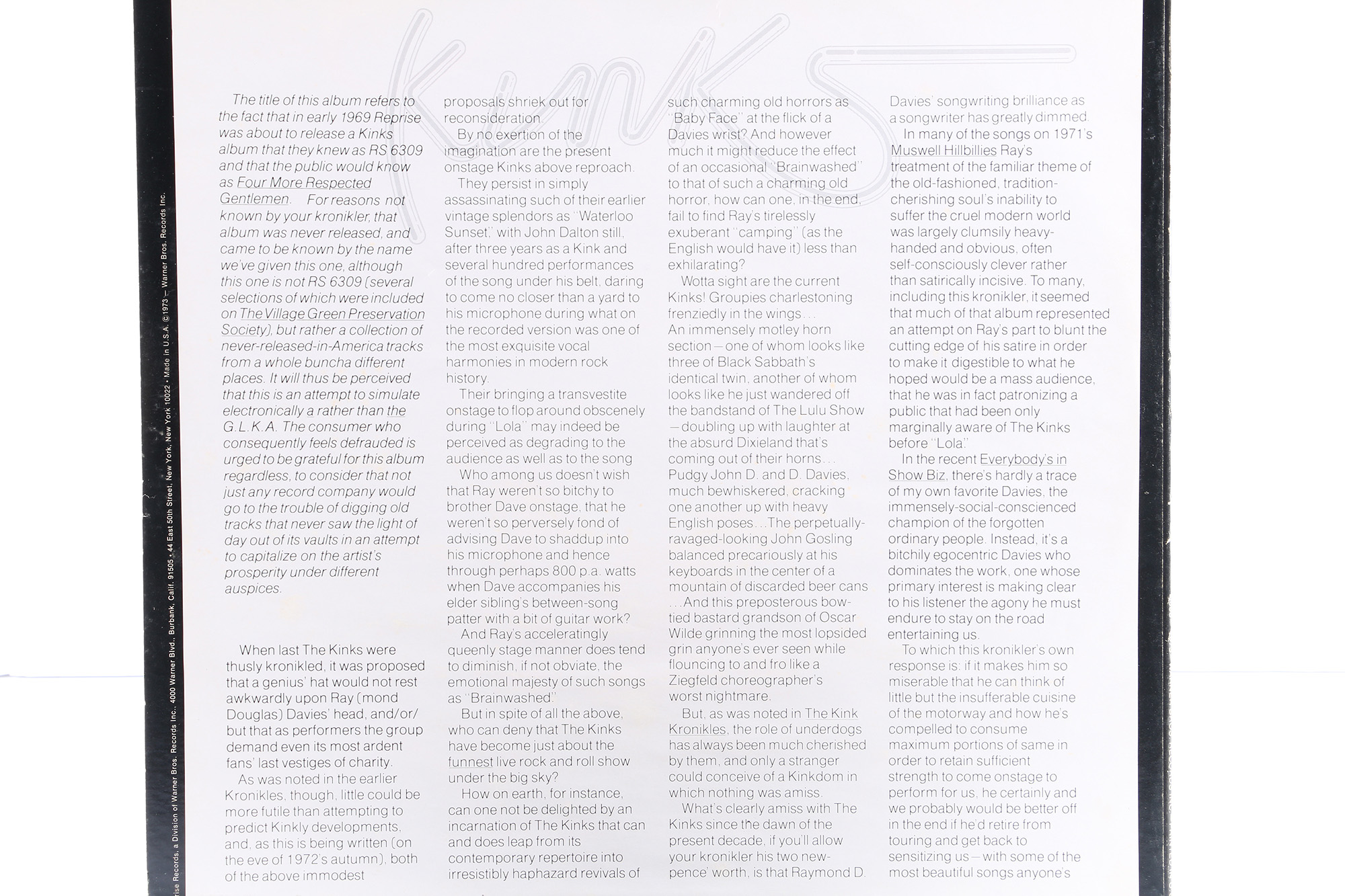 The Kinks LPs Including "You Really Got Me" Original Mono Pressing