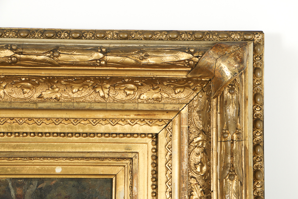 Hamilton Hamilton Oil Painting on Canvas Figural Landscape