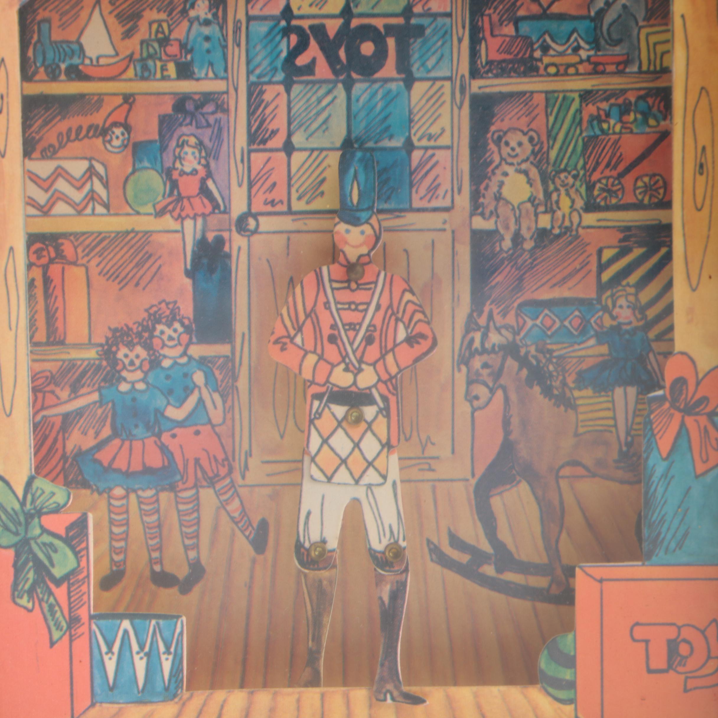 Vintage  Lador Animated Music Box "Little Drummer Boy"