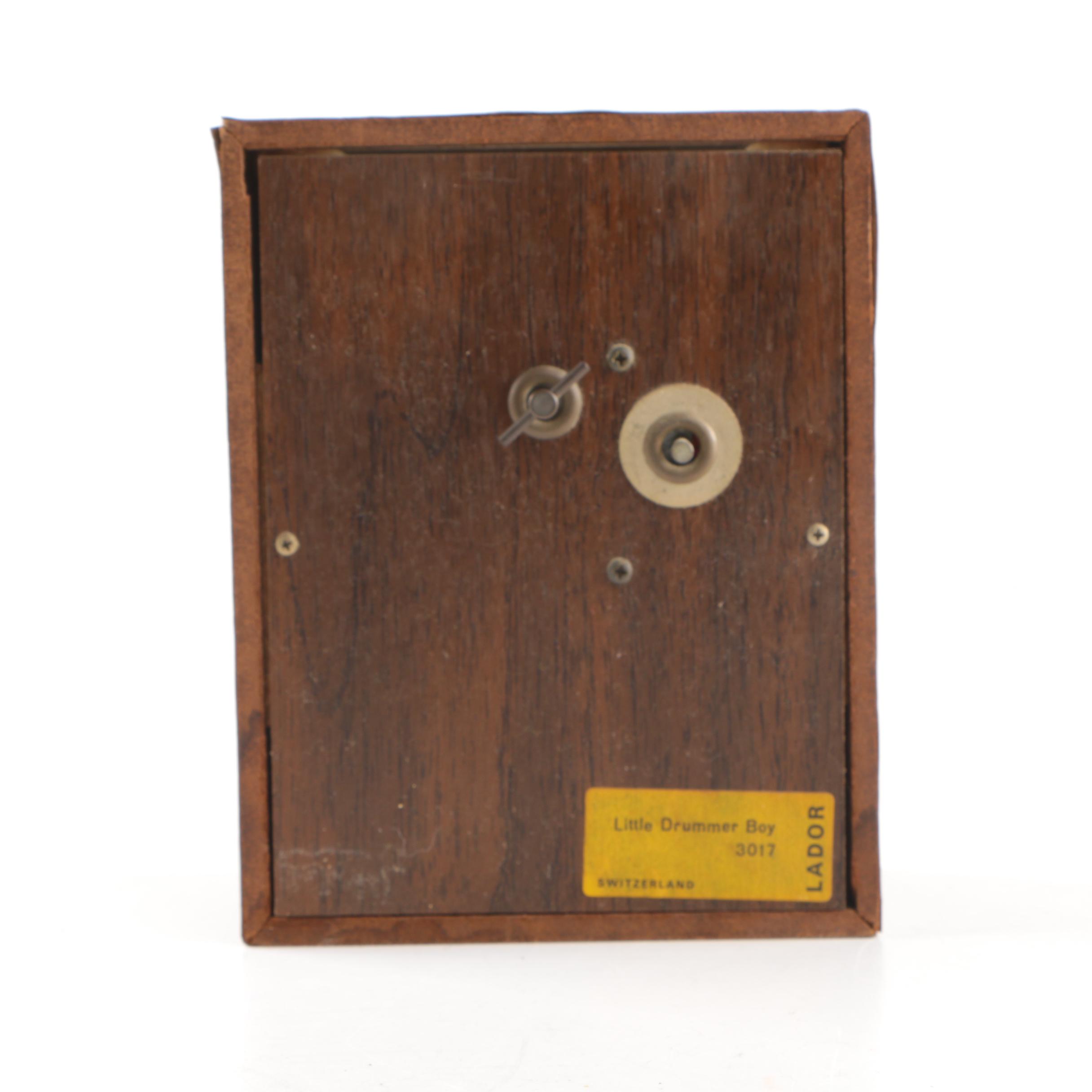 Vintage  Lador Animated Music Box "Little Drummer Boy"