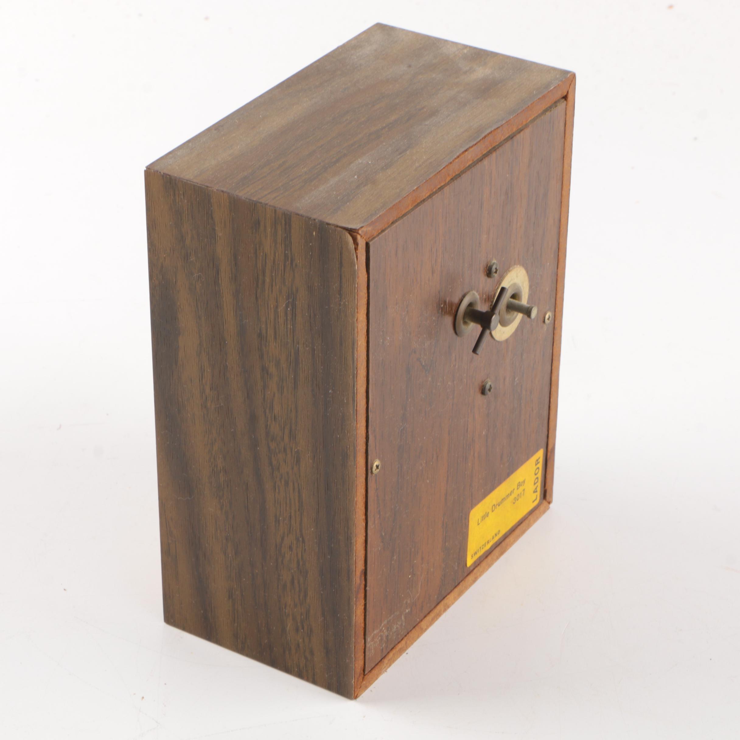 Vintage  Lador Animated Music Box "Little Drummer Boy"