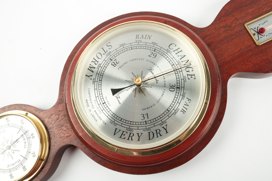 Vintage Seth Thomas Wood and Brass "Weathervane II"