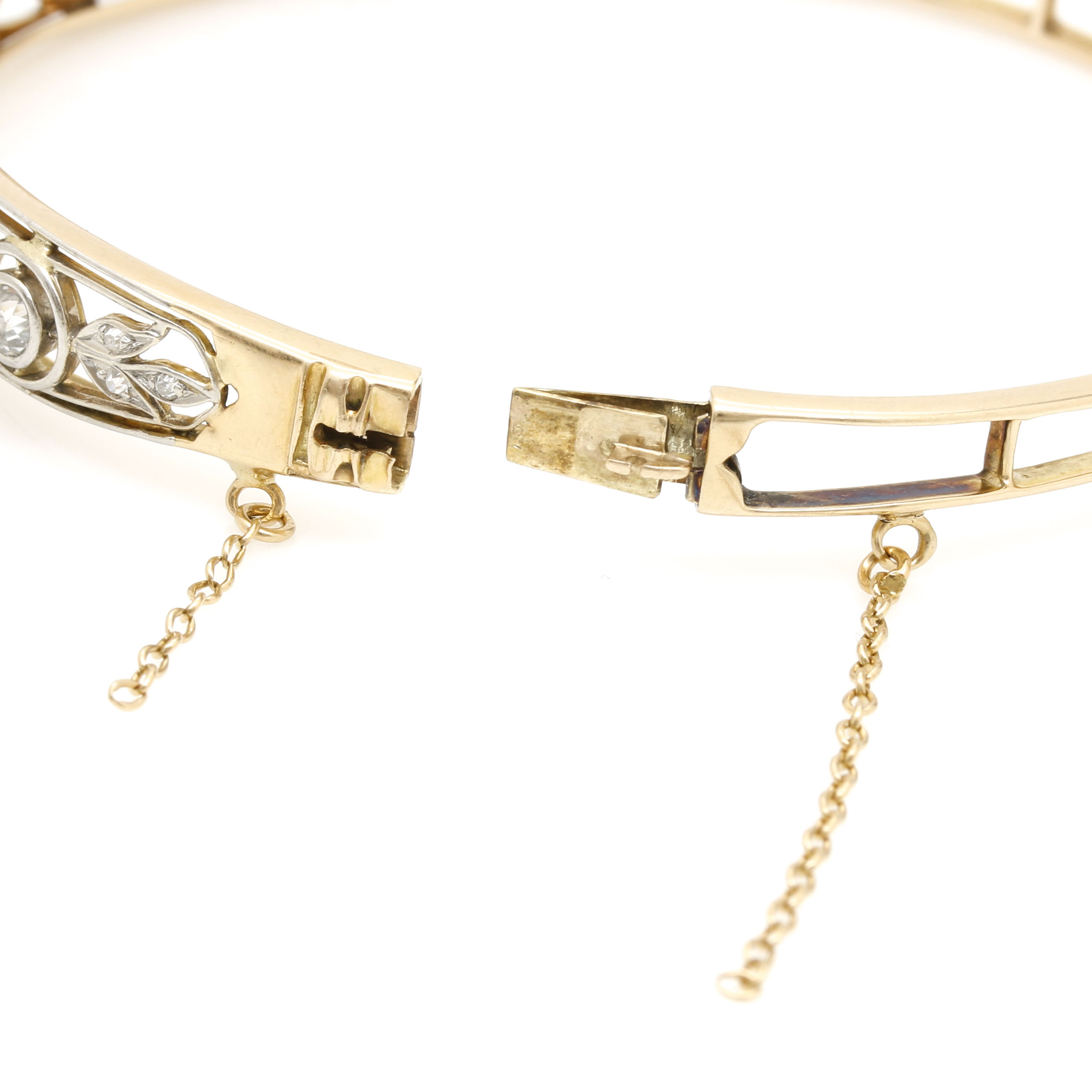 14K Yellow Gold 1.50 CTW Diamond Bangle