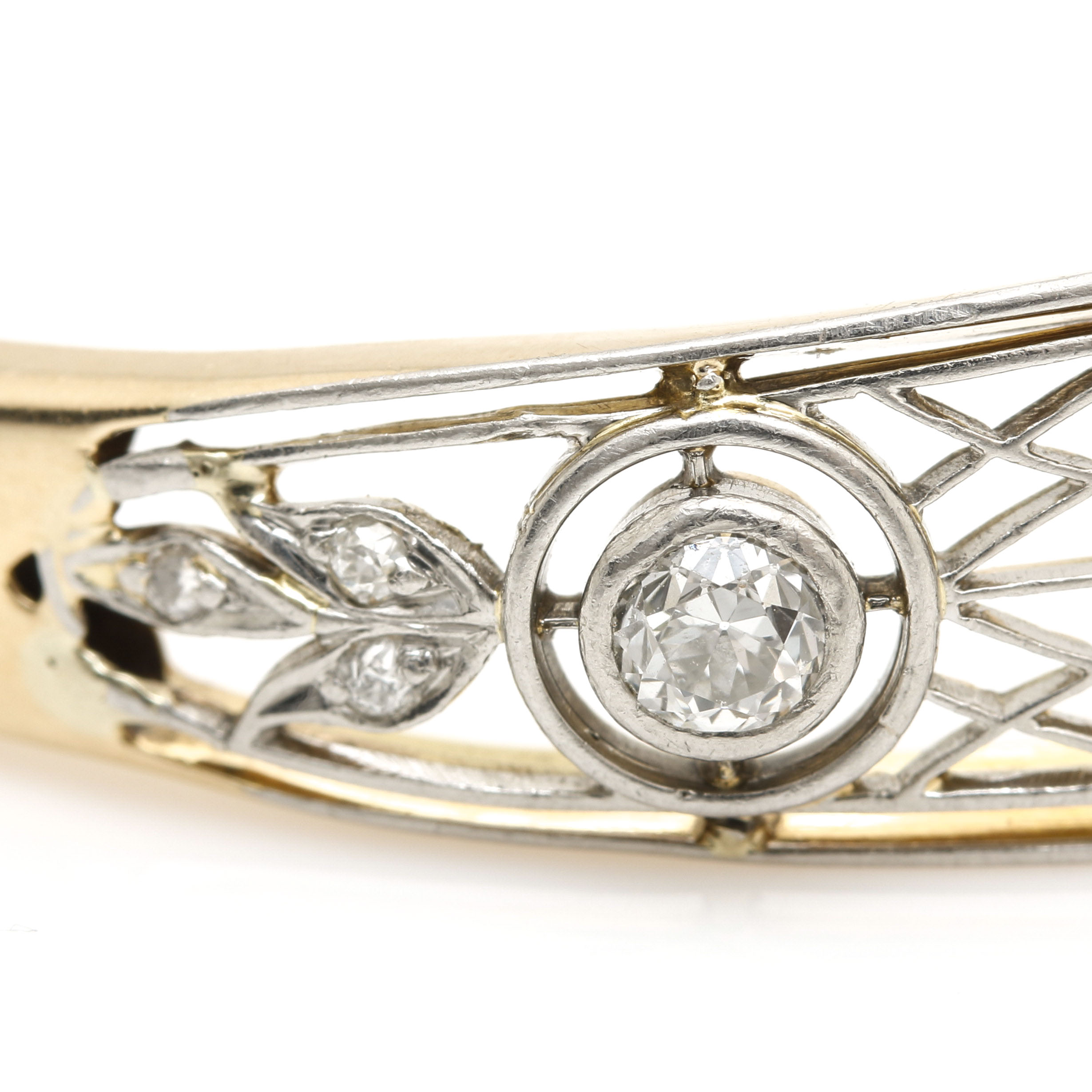 14K Yellow Gold 1.50 CTW Diamond Bangle
