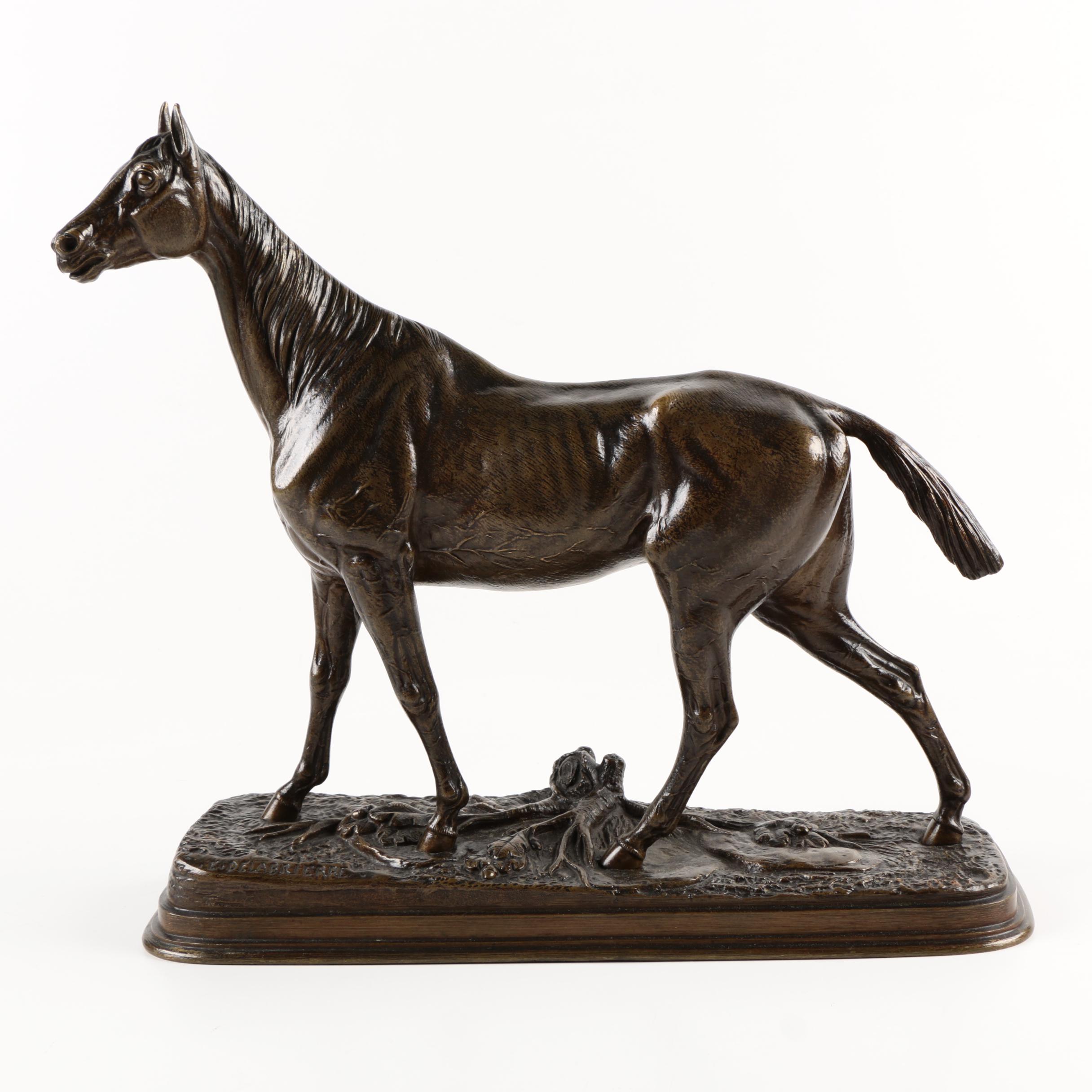 Brass Sculpture After Paul Edouard Delabrierre