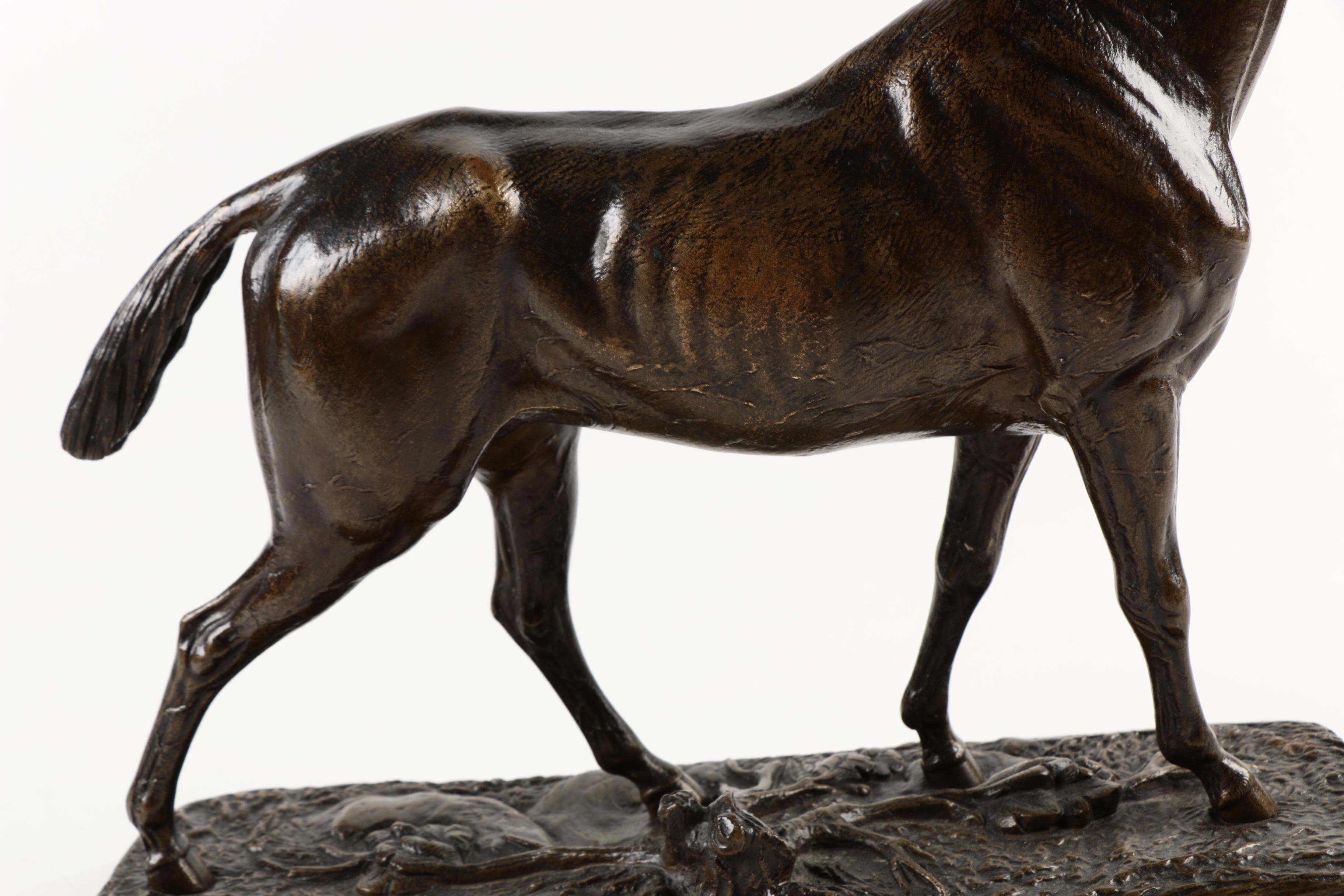 Brass Sculpture After Paul Edouard Delabrierre