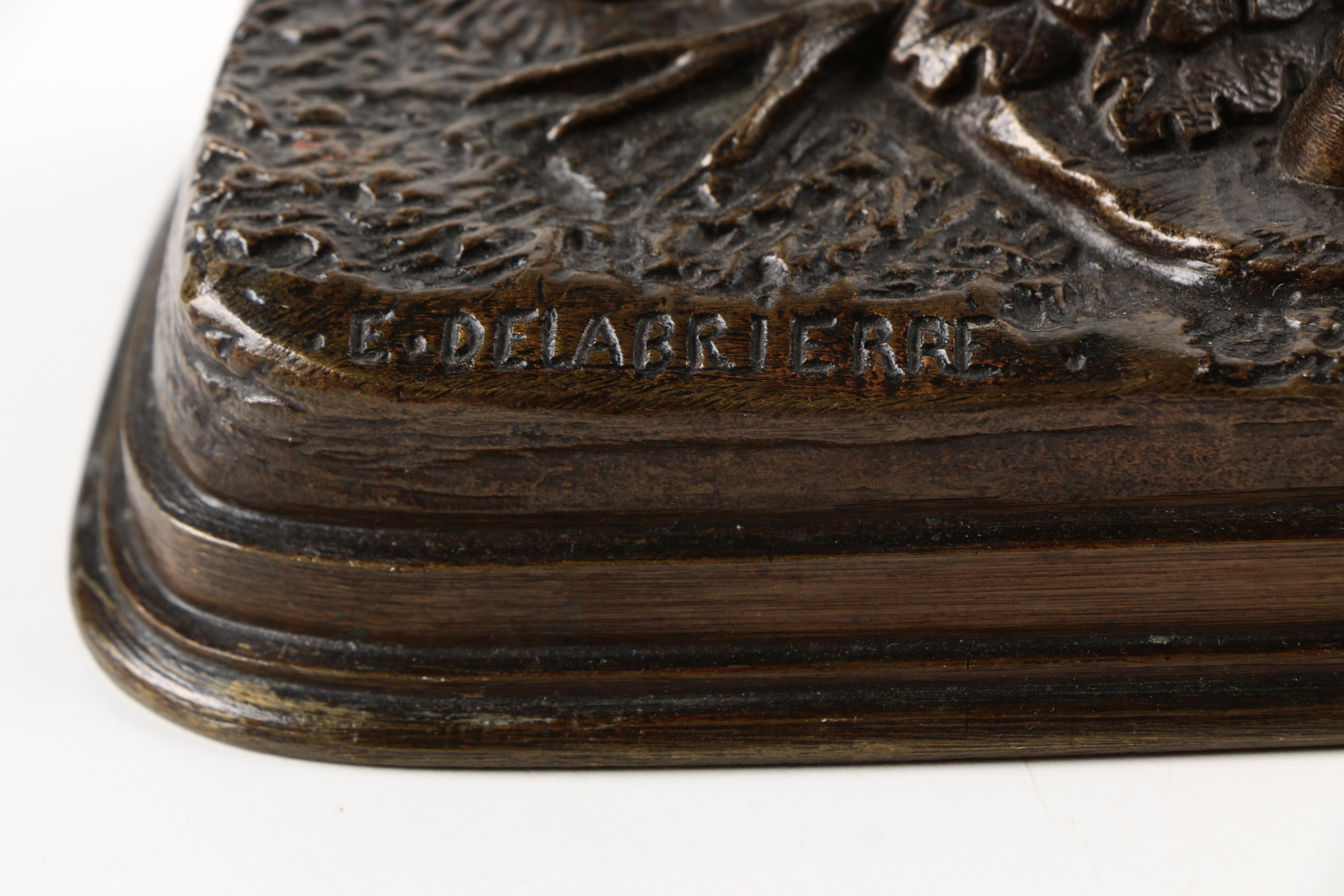 Brass Sculpture After Paul Edouard Delabrierre