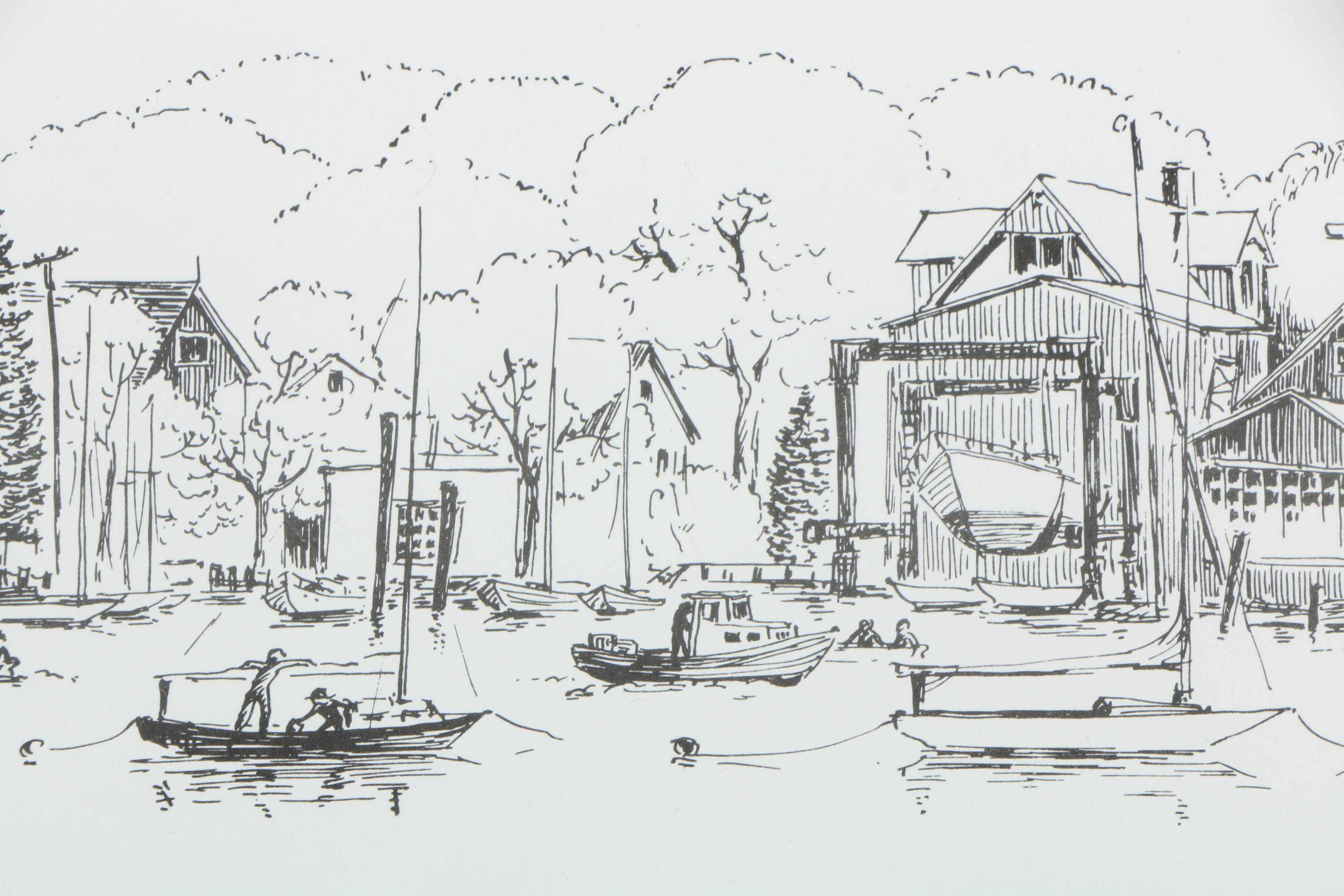 Nina Pallesen Craig Lithograph on Paper "5 Mile River"