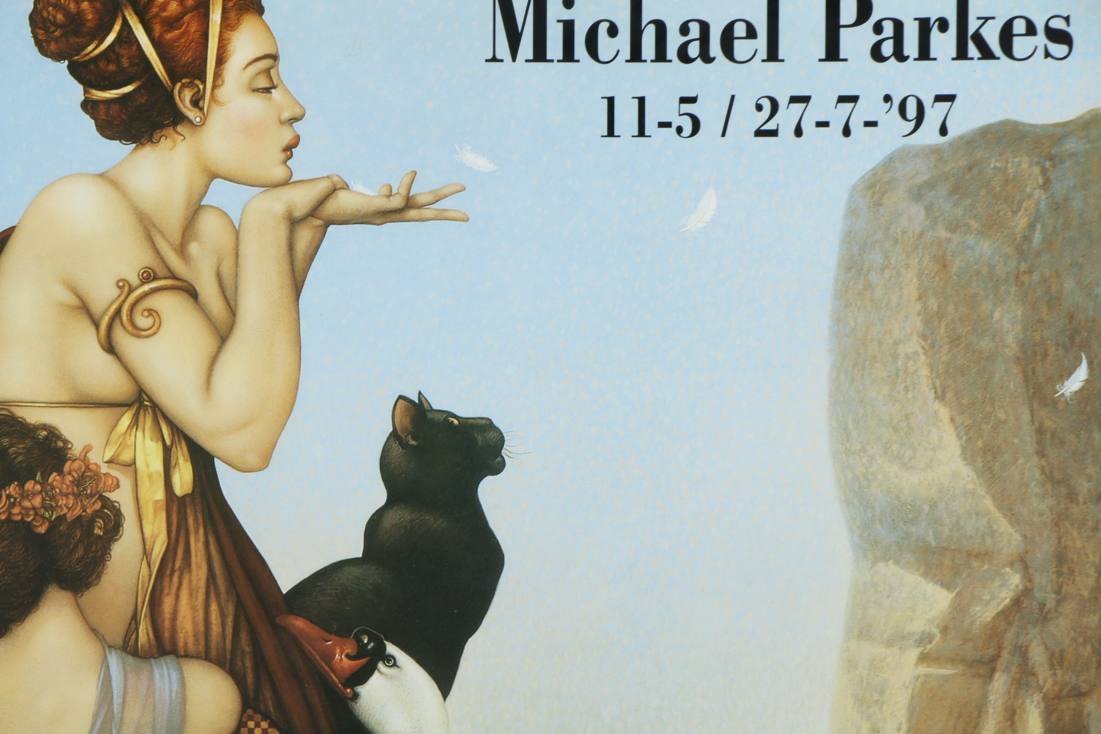 Offset Lithograph Exhibition Poster on Paper Featuring Imagery of Michael Parkes