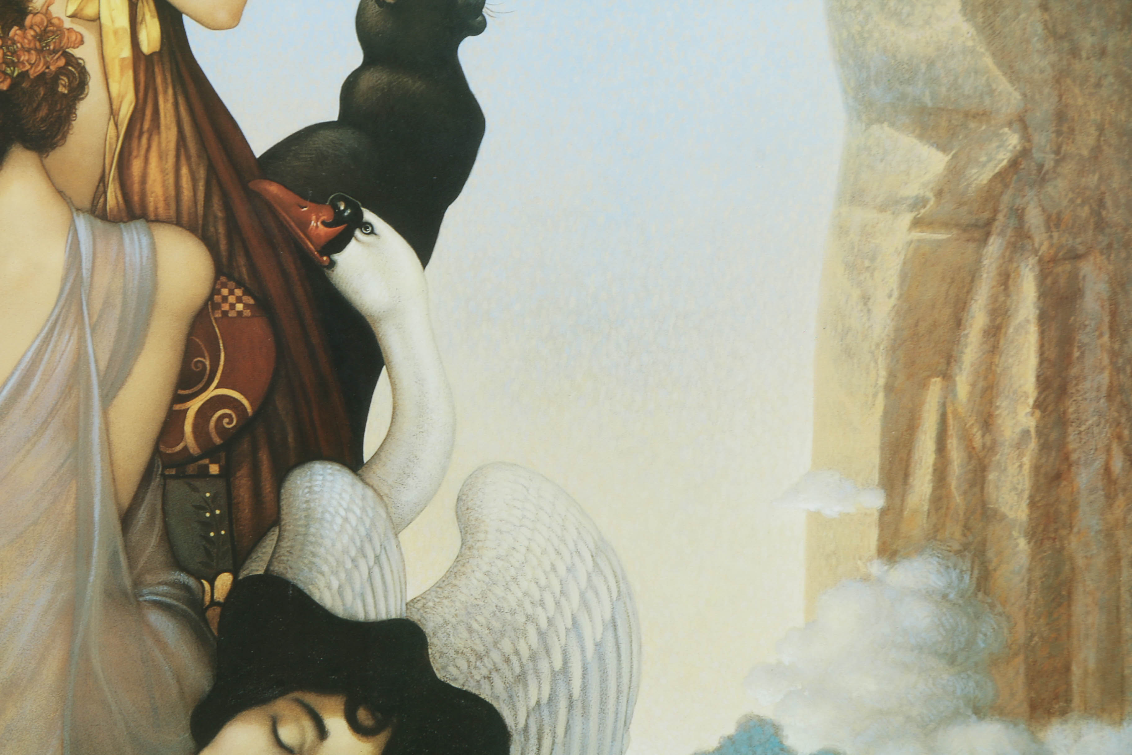 Offset Lithograph Exhibition Poster on Paper Featuring Imagery of Michael Parkes