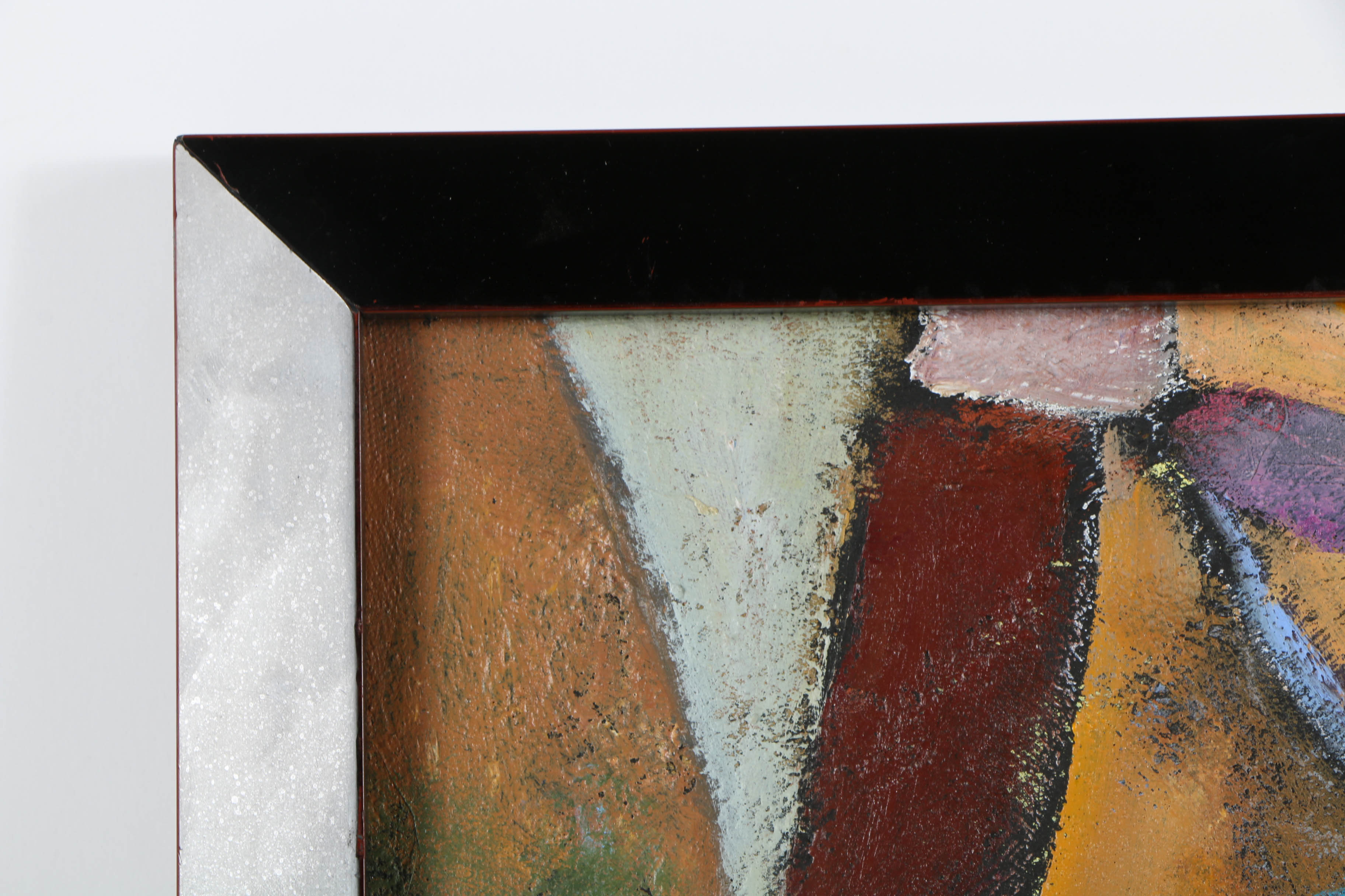 Gwen Freeman Acrylic Painting on Canvas "Woman in the Garden"