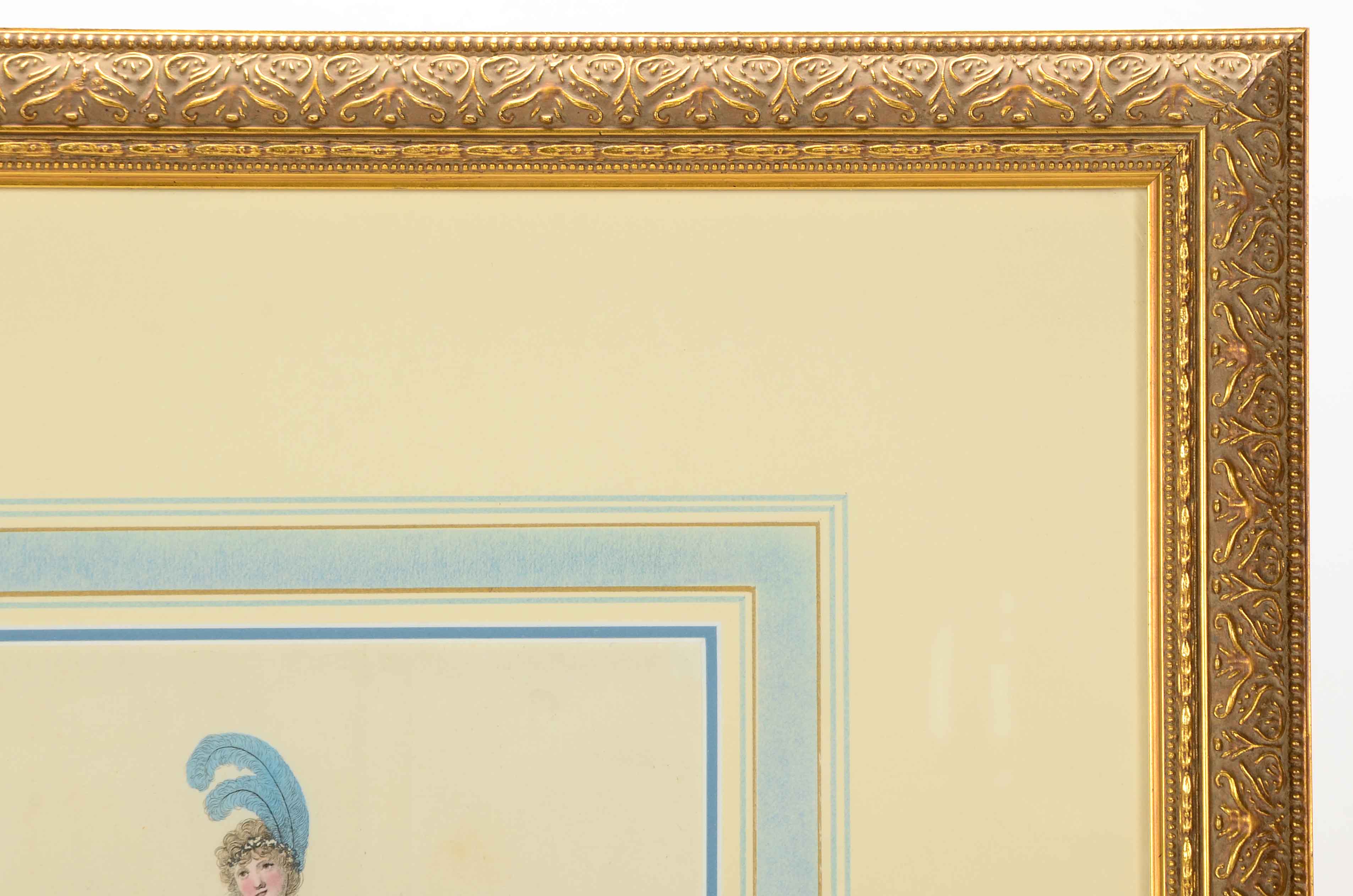 Fashion Print Mezzotint after Fashions from London and Paris, June 1799