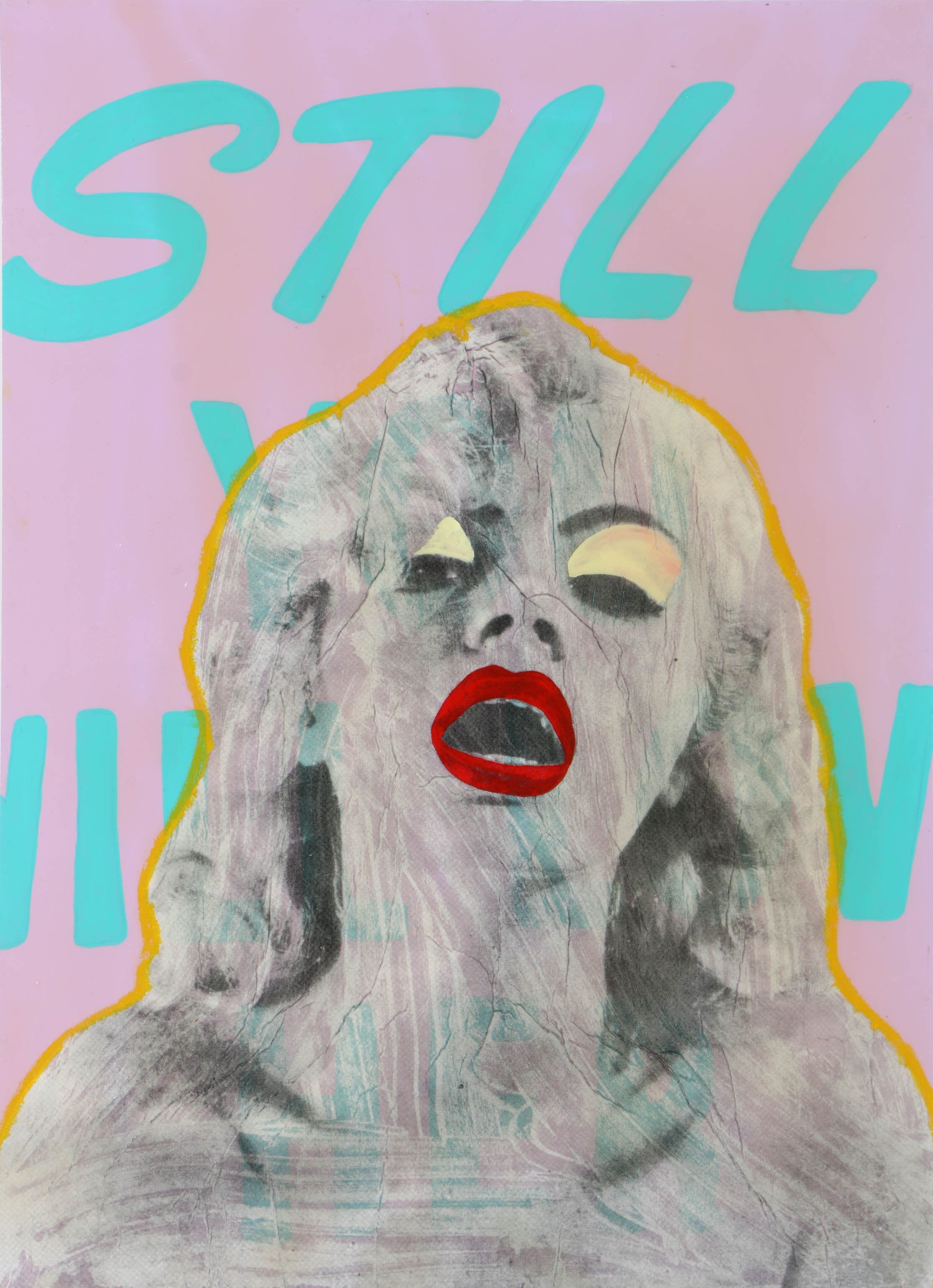 Justin Fontaine Maury Mixed Media on Wood Panel "Still You, Will Love"