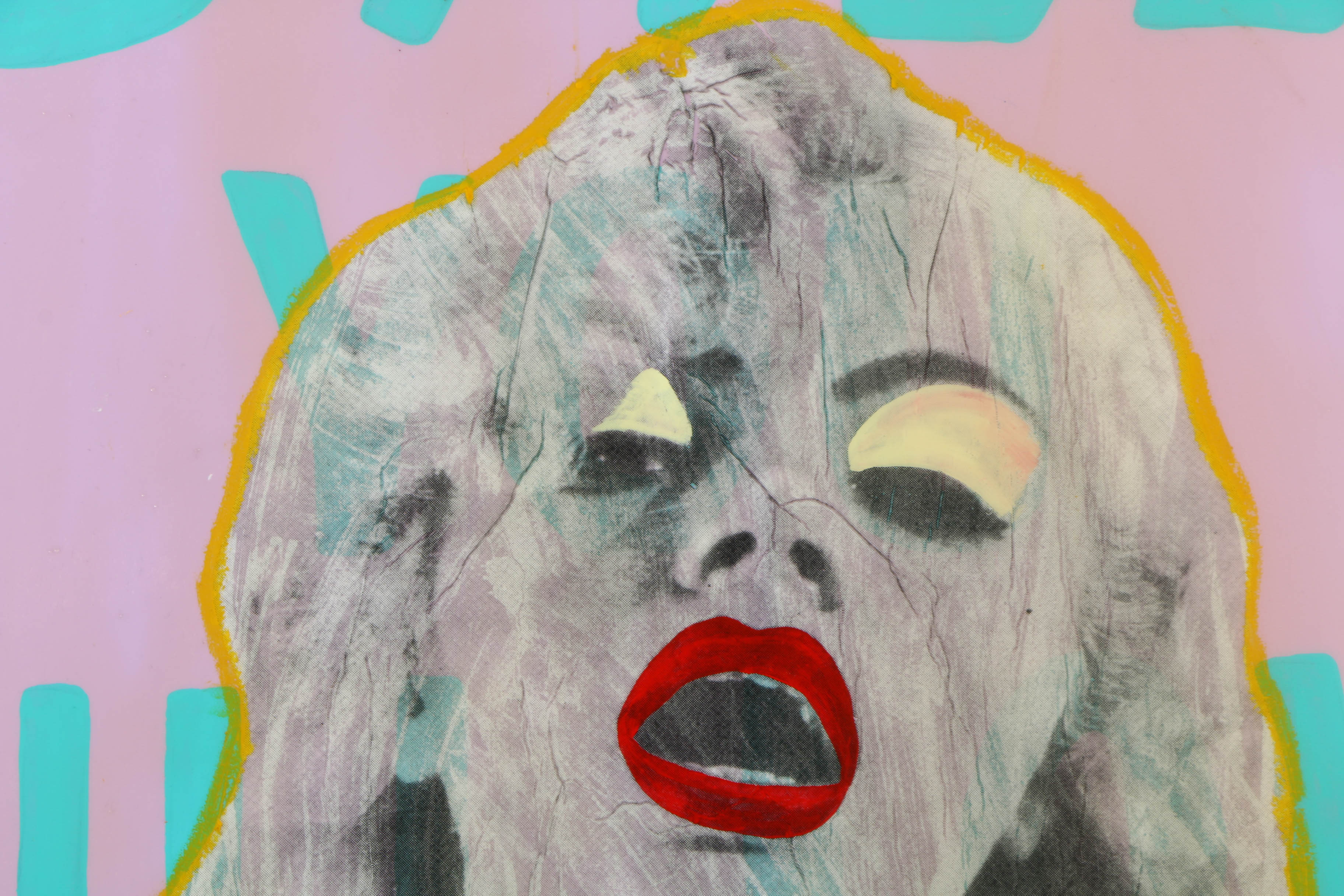 Justin Fontaine Maury Mixed Media on Wood Panel "Still You, Will Love"