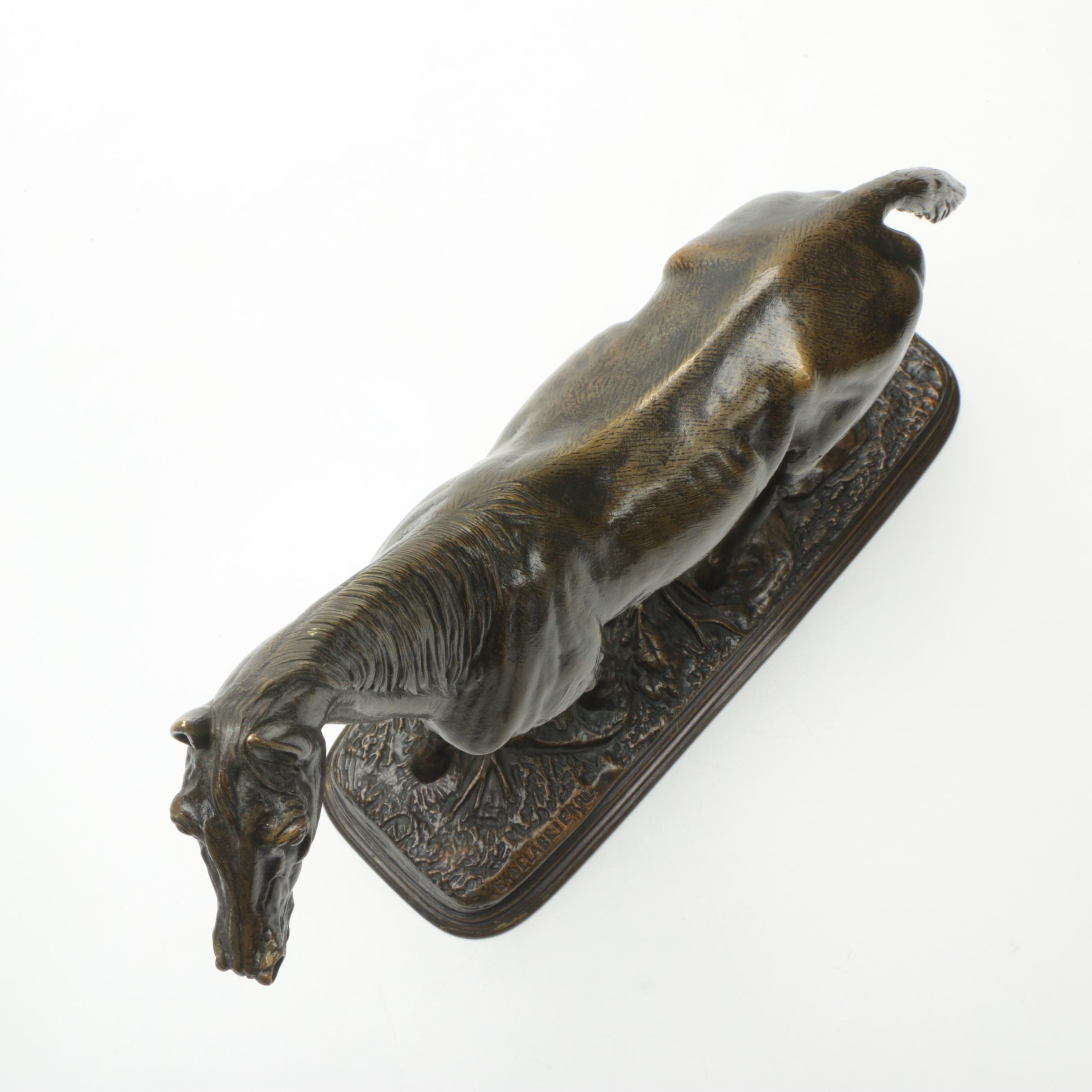 Brass Sculpture After Paul Edouard Delabrierre