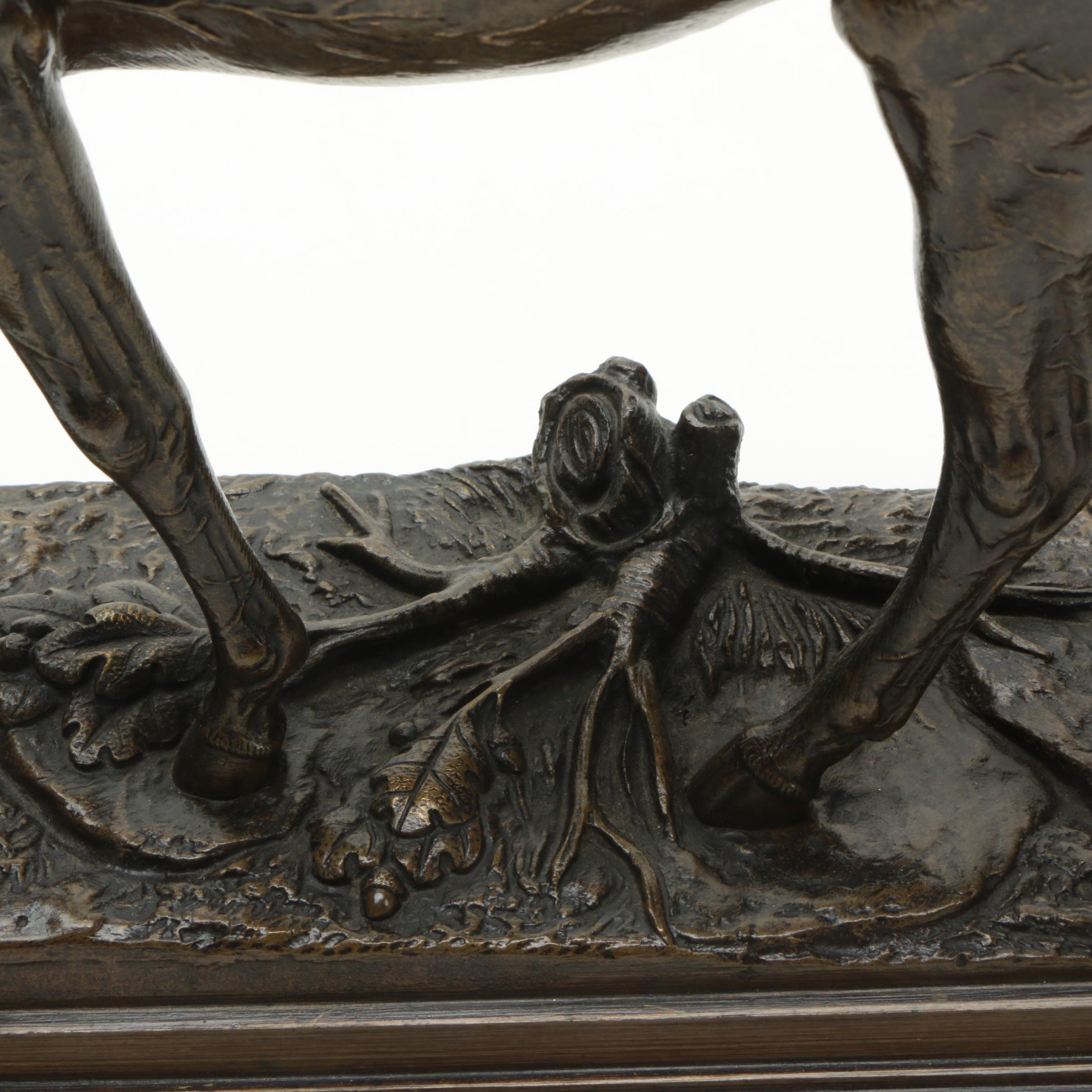 Brass Sculpture After Paul Edouard Delabrierre