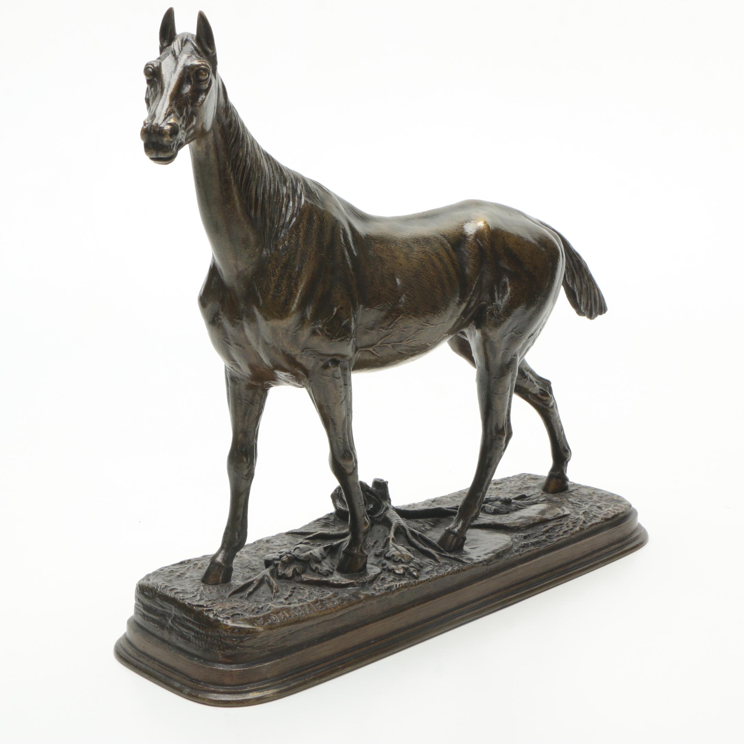Brass Sculpture After Paul Edouard Delabrierre