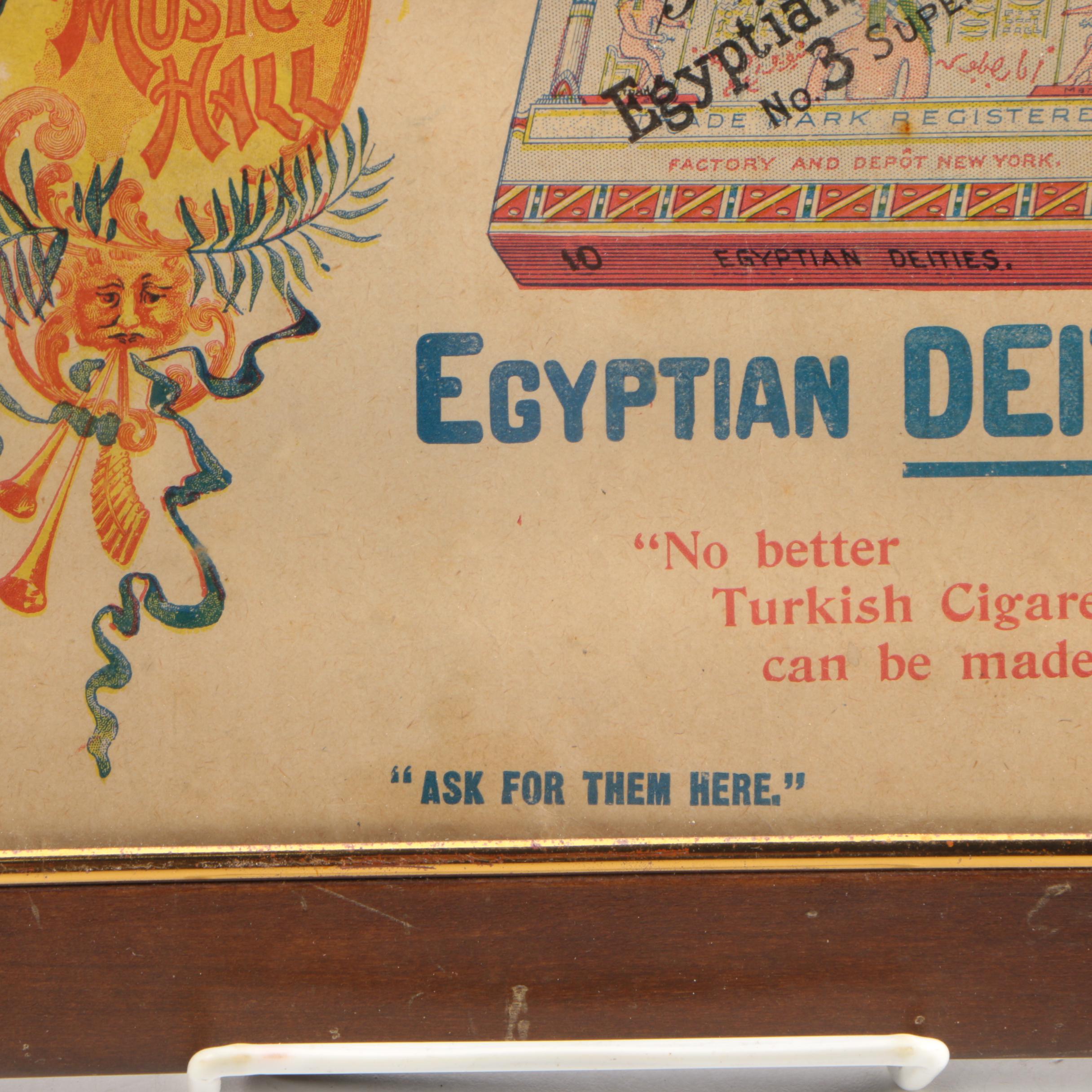 Chromolithograph Advertisements for Cigarettes and Enameline