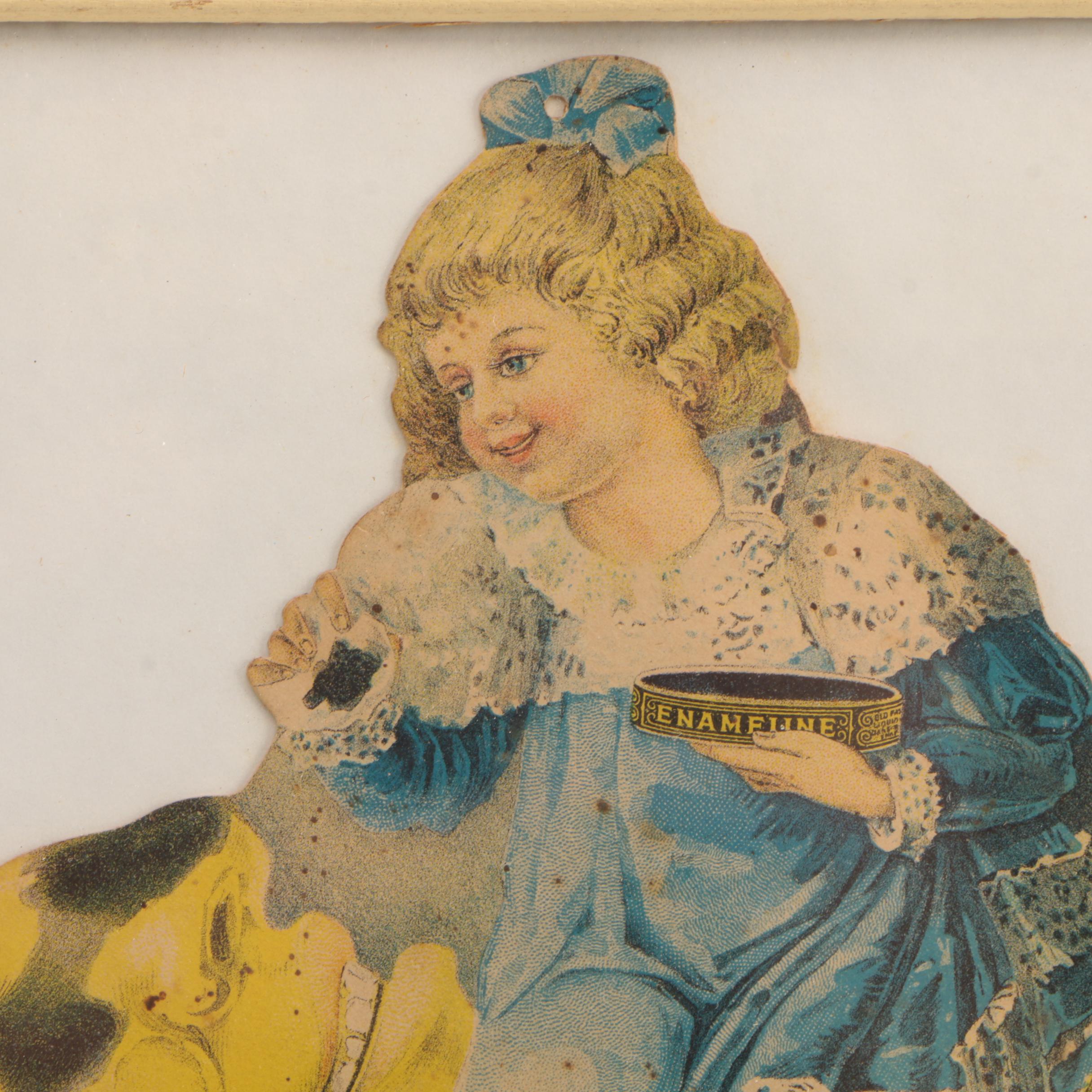 Chromolithograph Advertisements for Cigarettes and Enameline