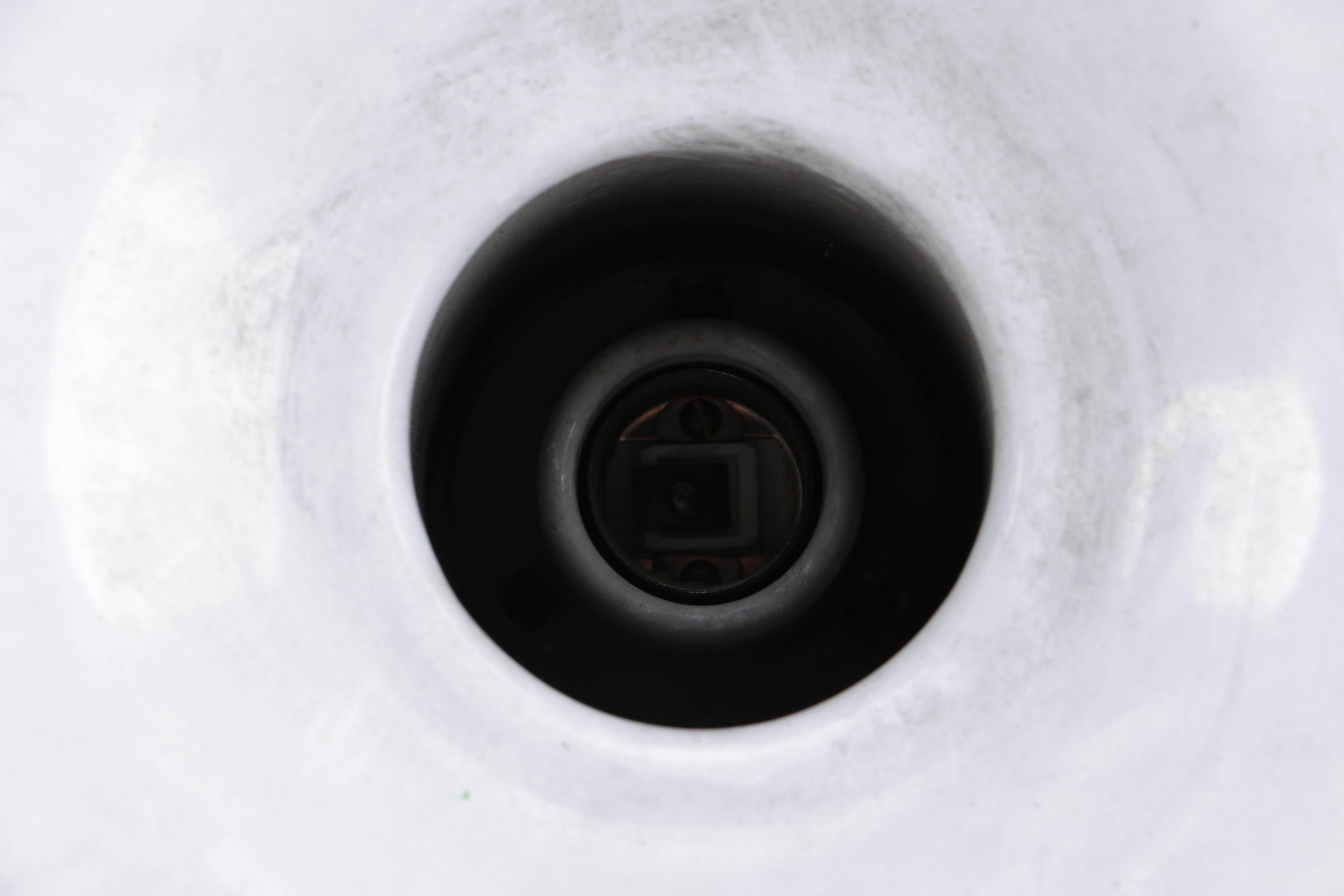 Vintage Enameled Pendant Light Shade