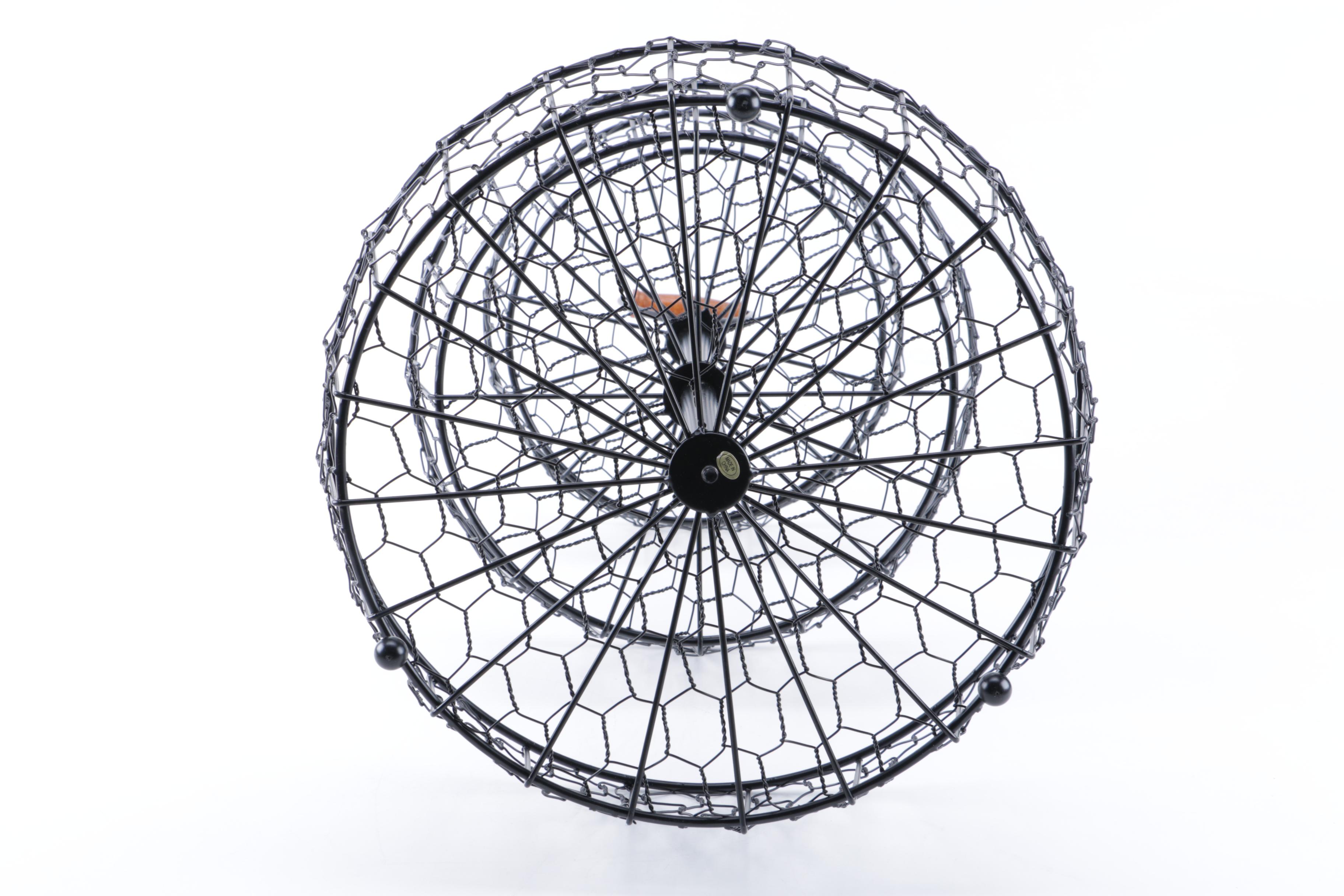 Tiered Wire Display Basket with Handle
