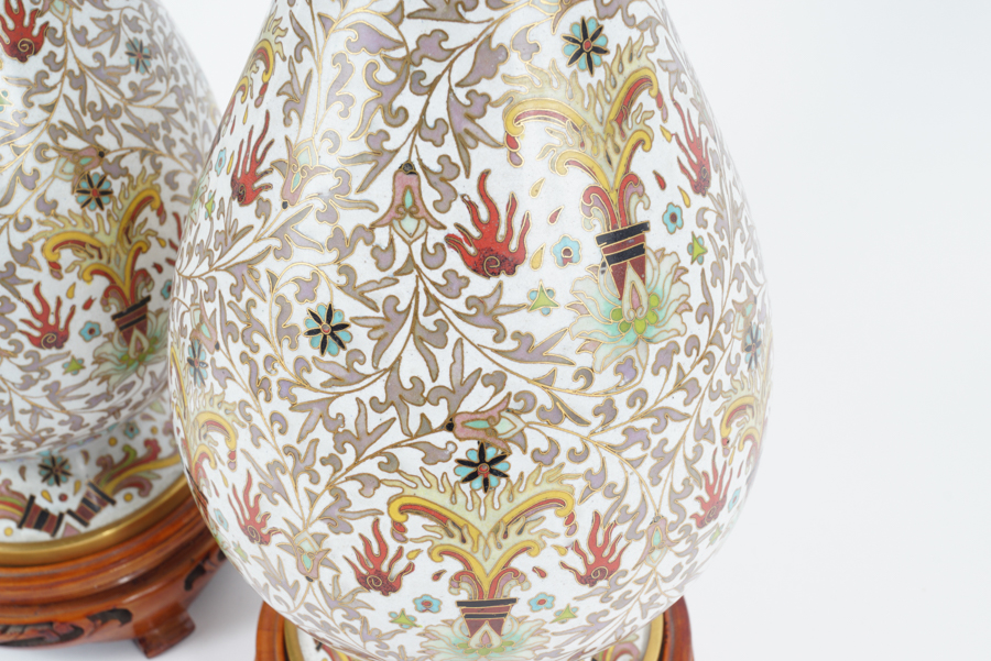 Pair of Chinese Cloisonné Vases