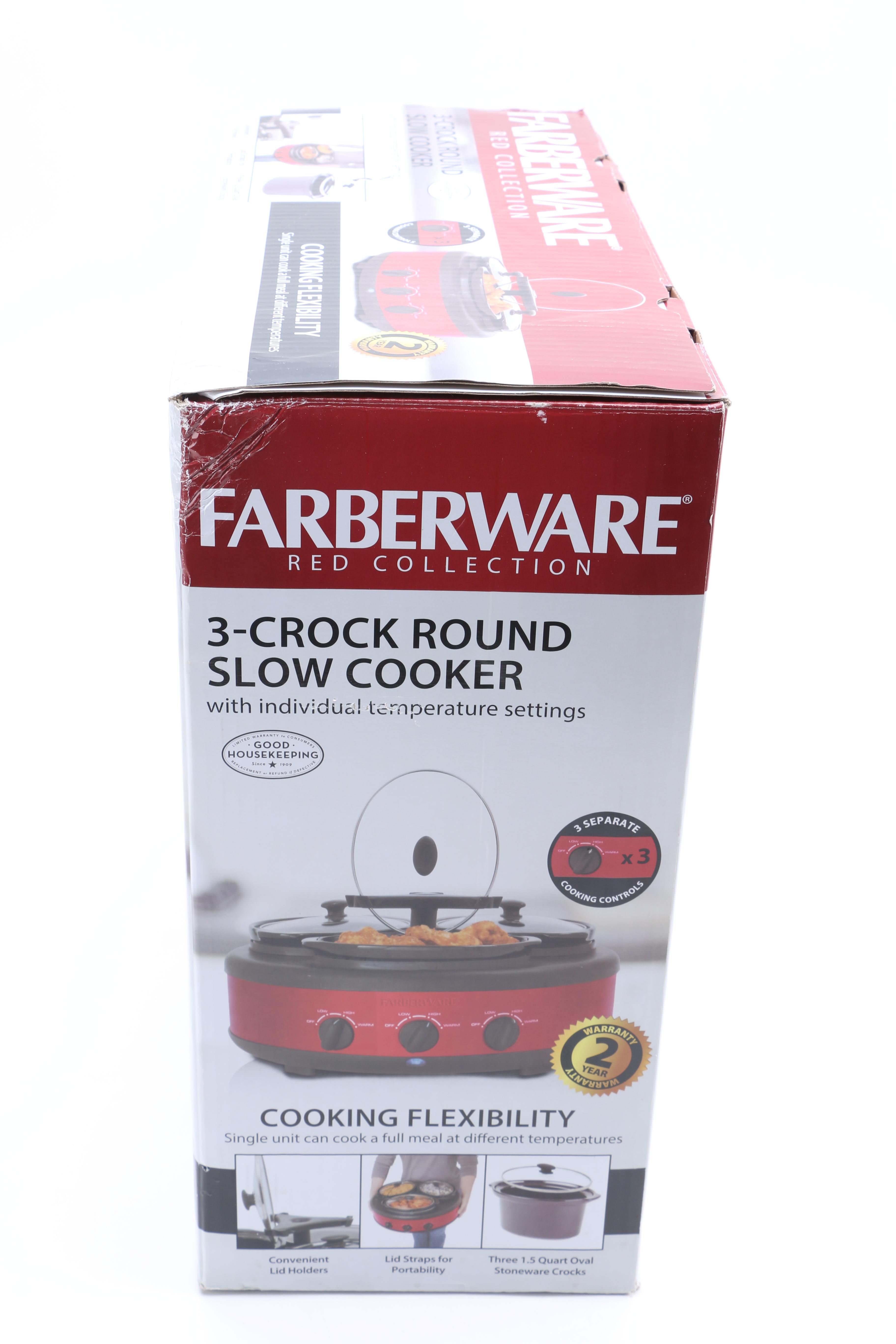 Faberware "3-Crock" Slow Cooker