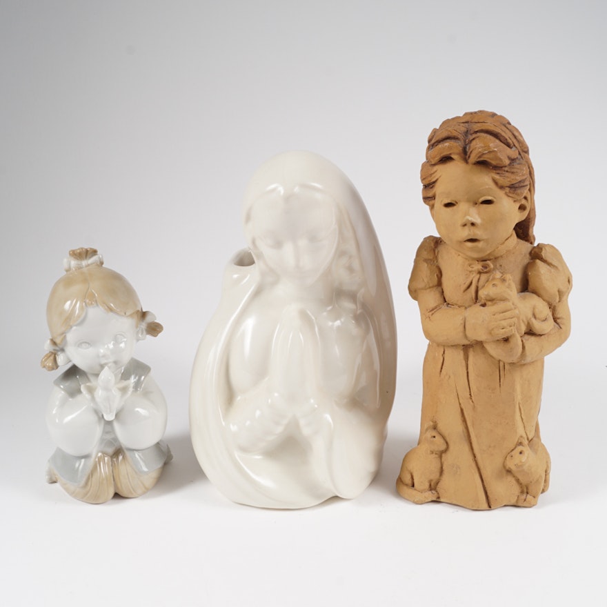 Ceramic Female Figurines Including Lee Bortin