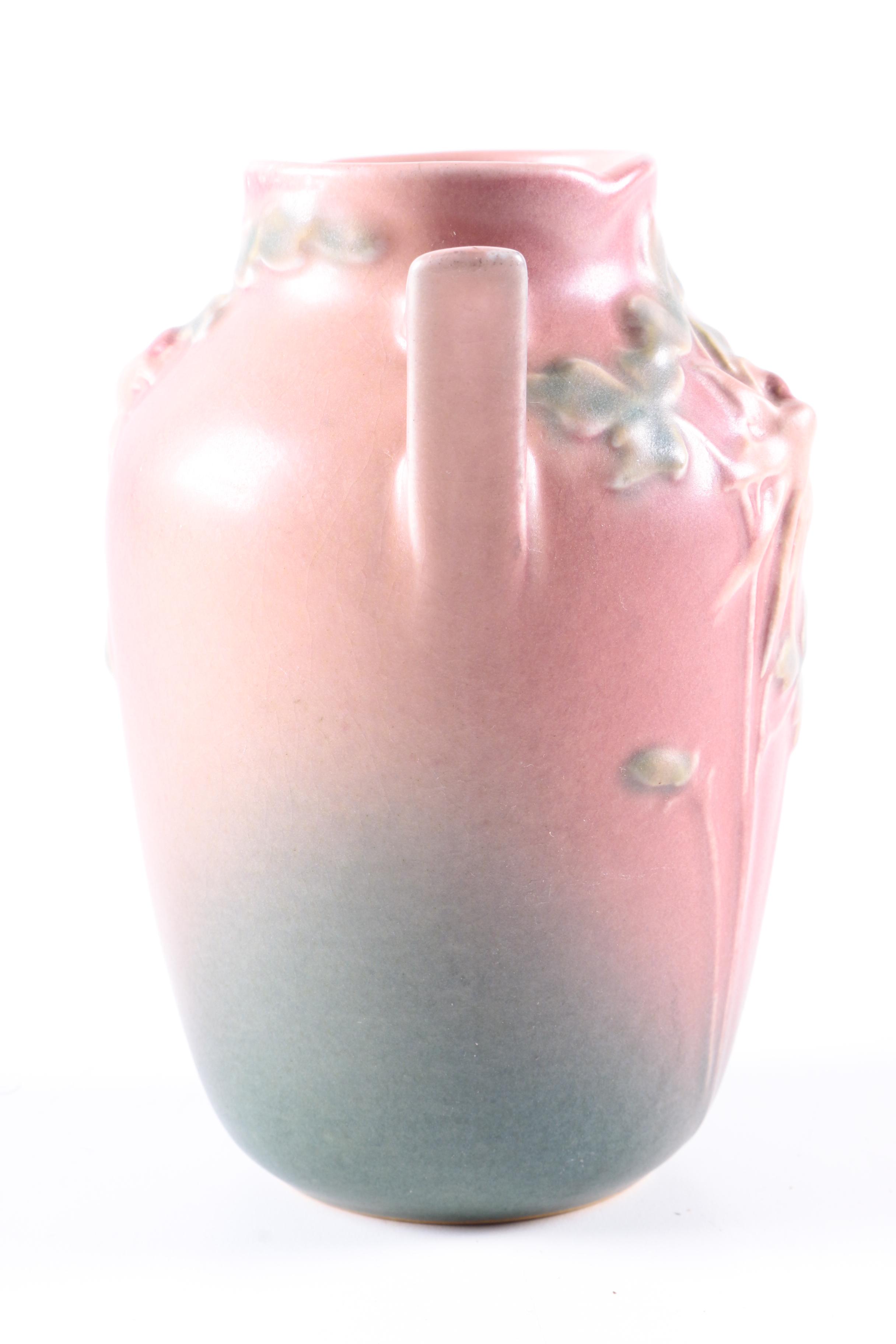 Vintage Roseville Pottery "Pink Columbine" Vase