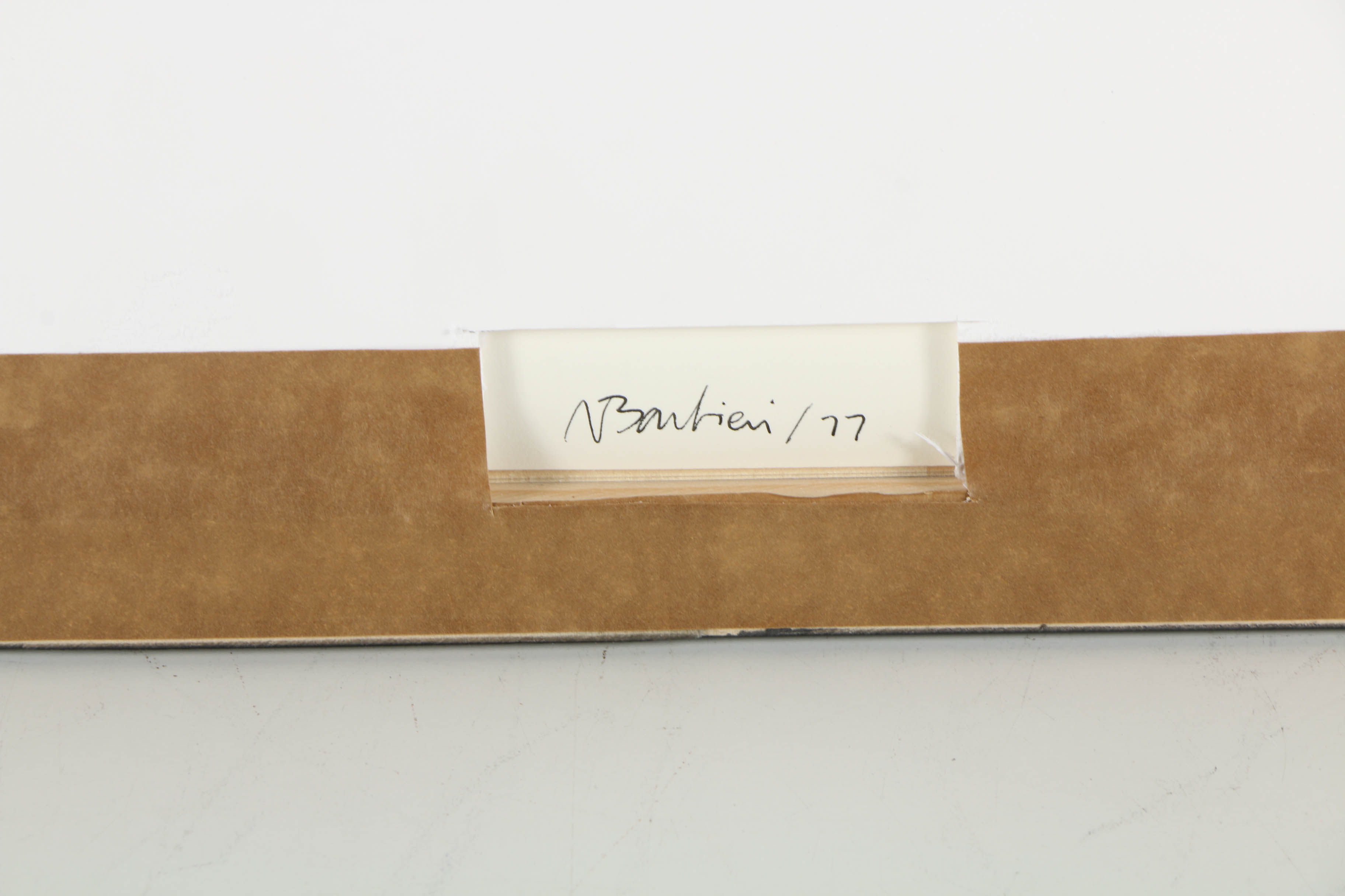 Nicholas Barbieri Incised Paper with Graphite