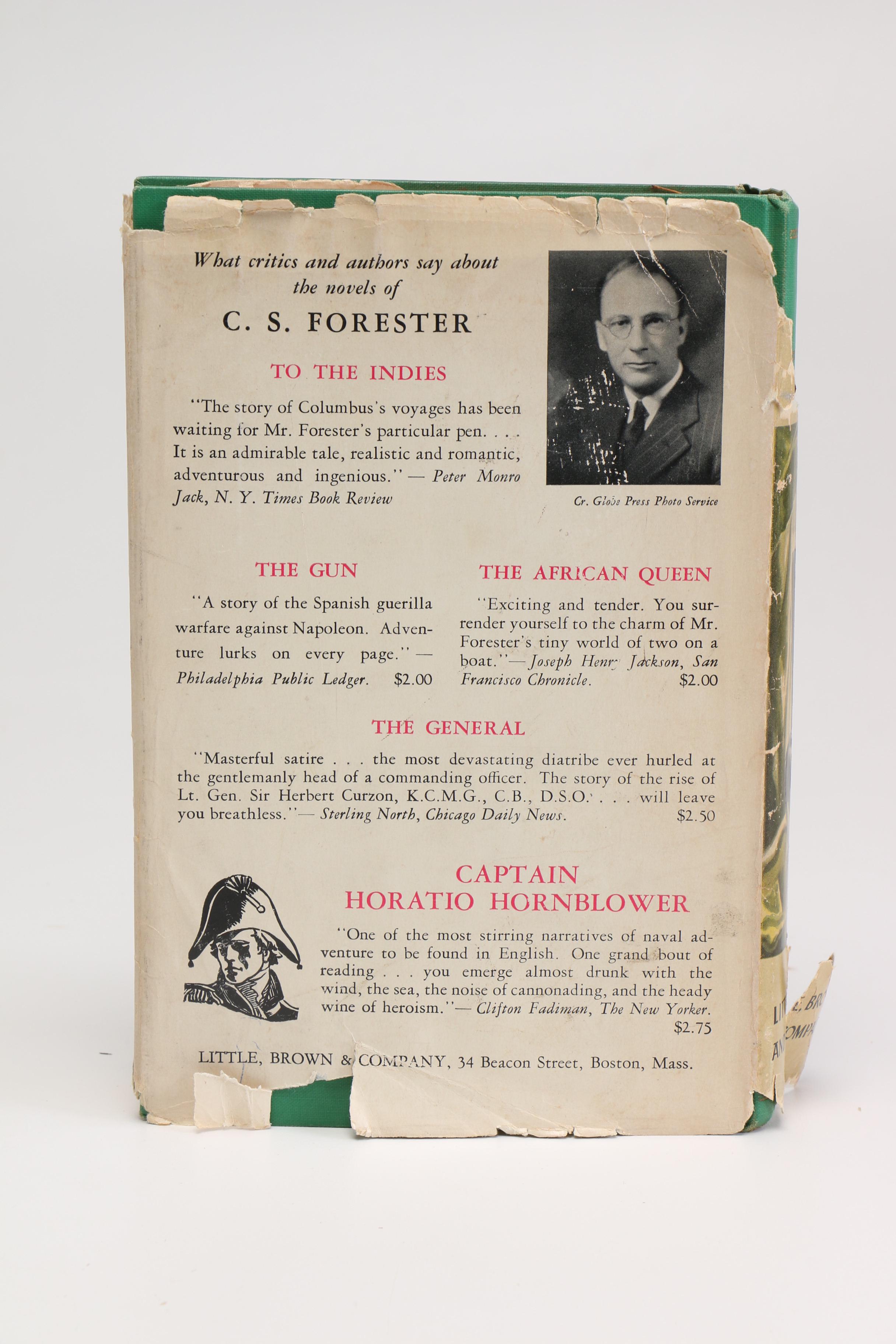 Signed Third Printing of "To The Indies" by C.S. Forester