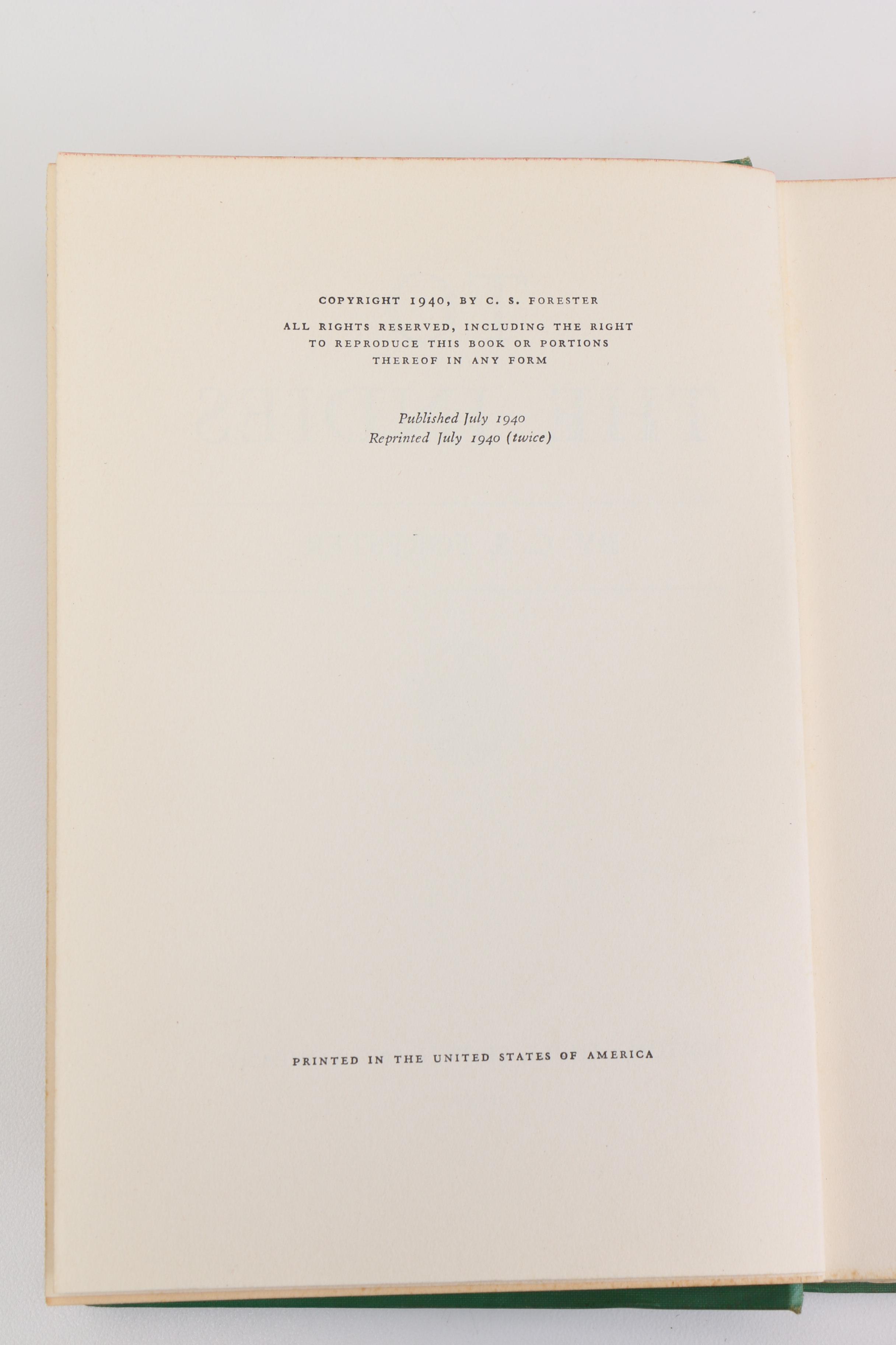 Signed Third Printing of "To The Indies" by C.S. Forester