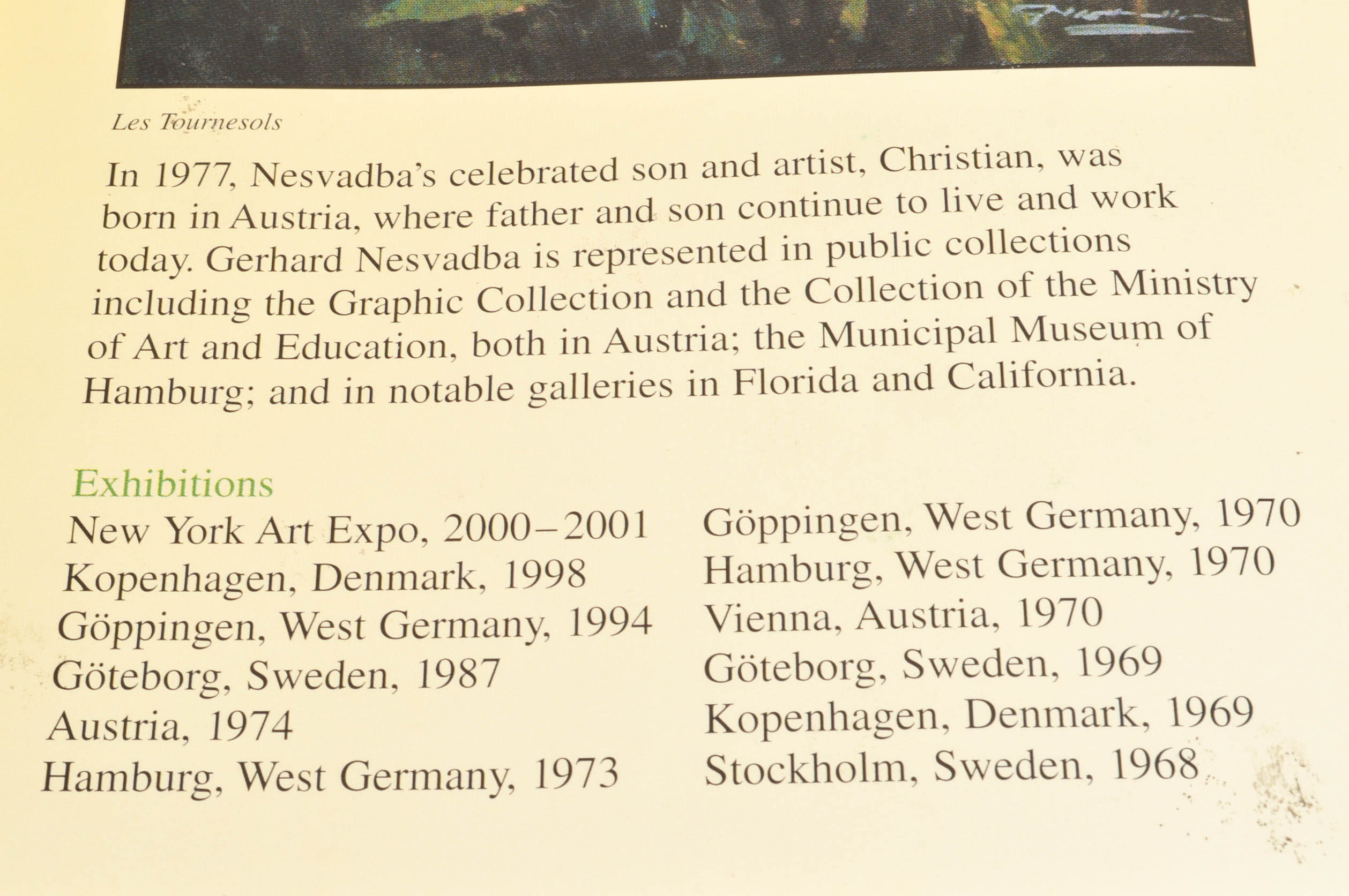 Gerhard Nesvadba Original Oil Landscape on Canvas