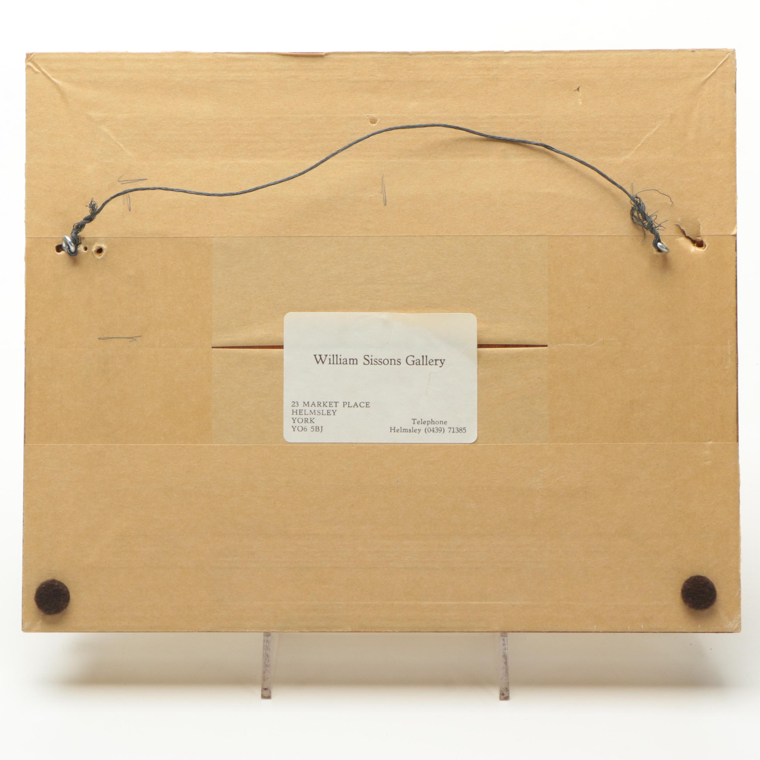 Oil Painting of Farmers Collecting Hay