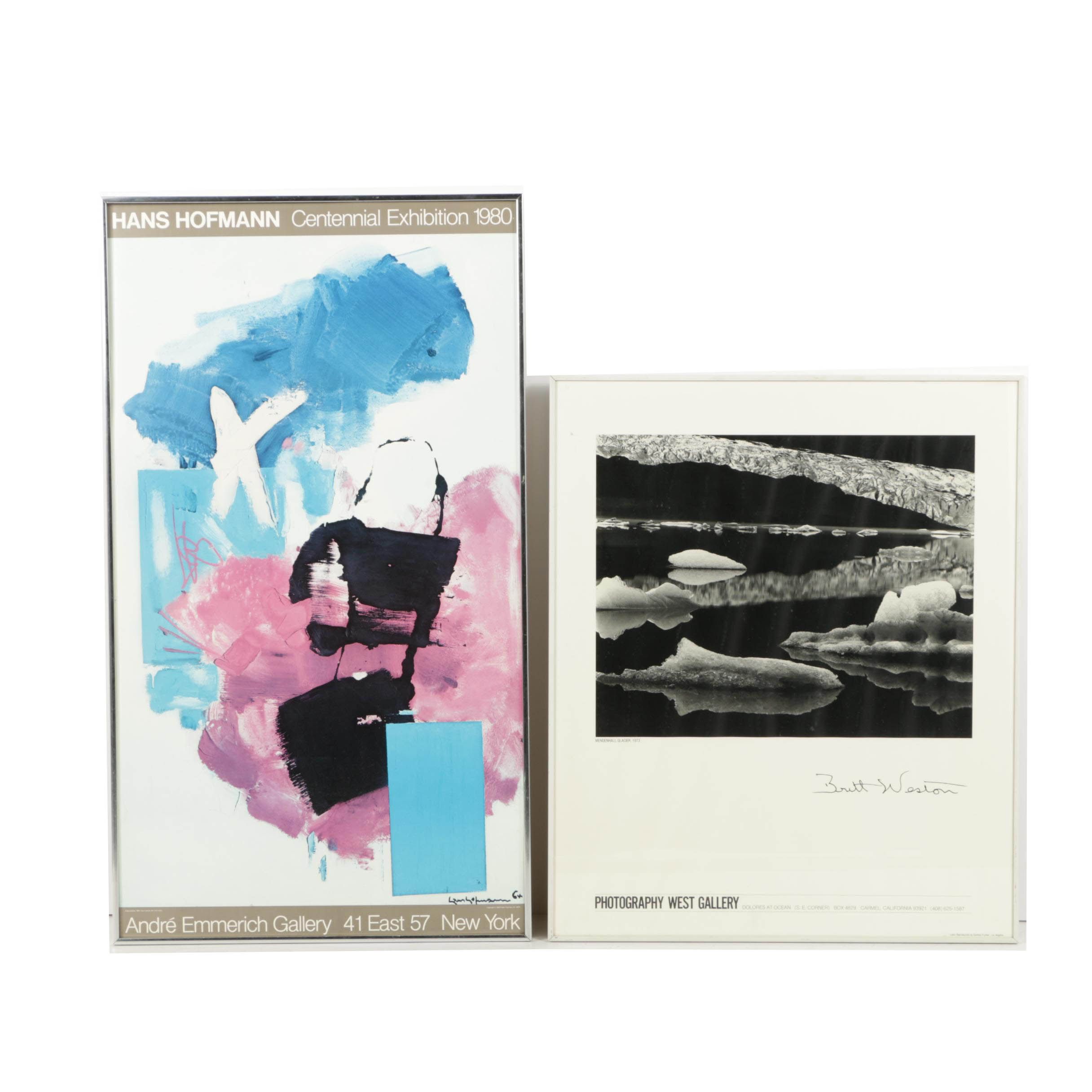 Art Exhibition Posters for Brett Weston and Hans Hoffman