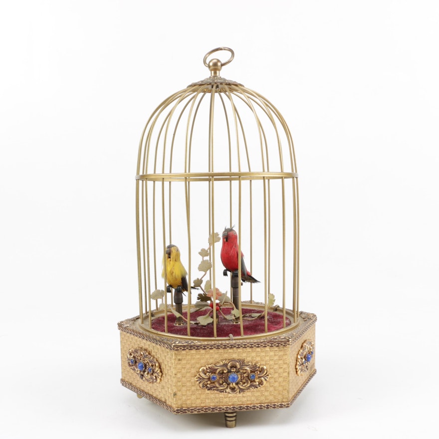 German Mechanical Birds in Cage